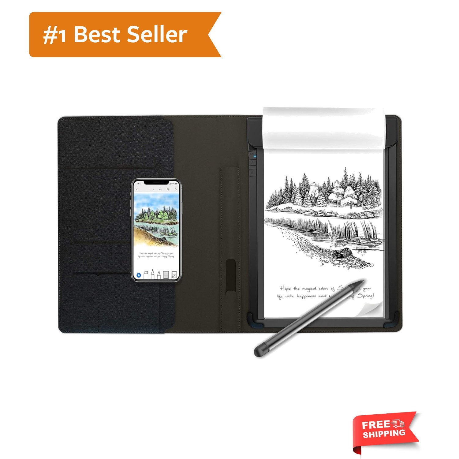 Professional RoWrite Smart Writing Pad with 2048 Pressure Levels & RoWrite App