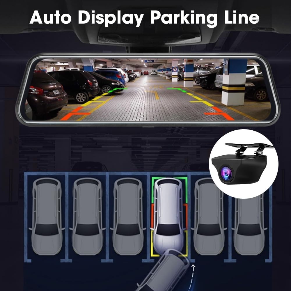 Full Touch Screen Backup Camera Night Vision Loop Recording