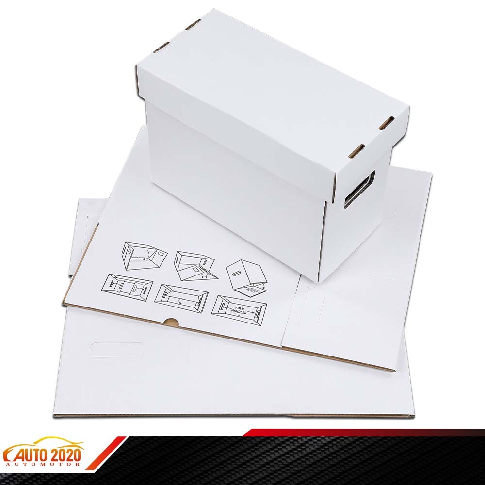 3X Short Comic Book Storage Boxes Holds 150 175 Stackable Archival Cardboard New