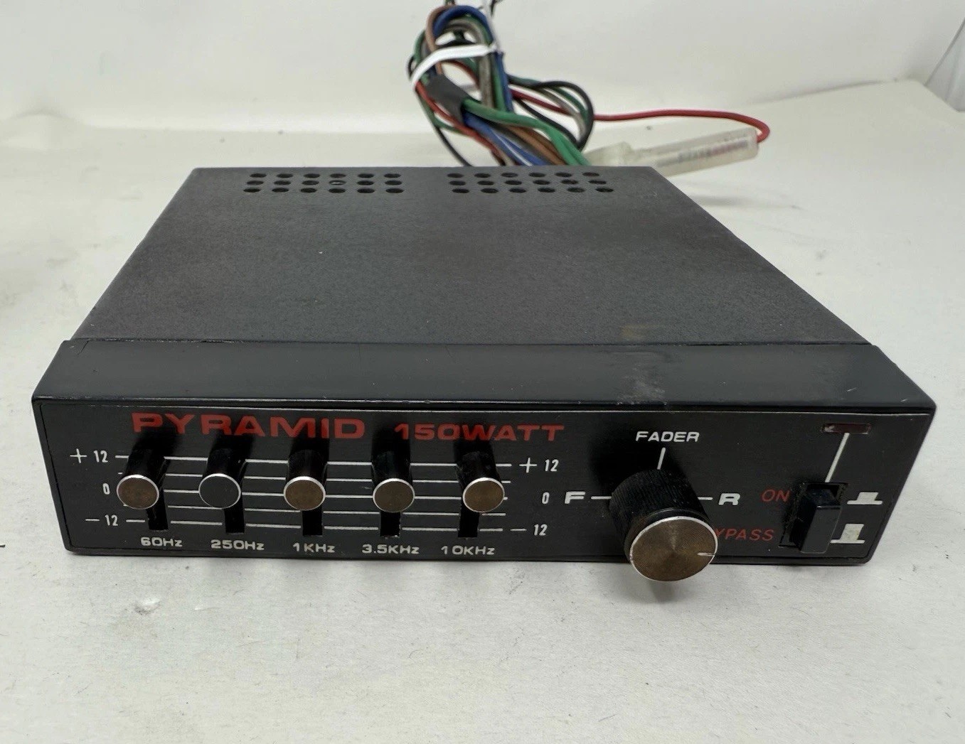 Vtg Pyramid Mini Car Stereo Graphic Equalizer EQ Amp 150 watt Untested ~ AS IS