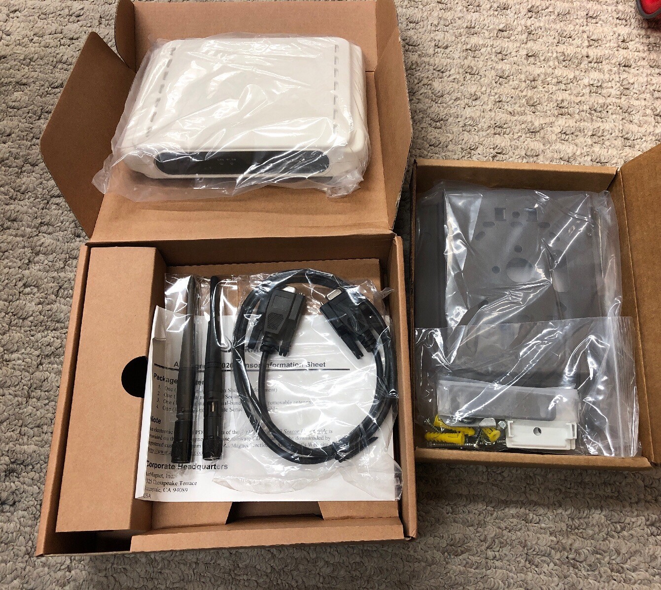 NEW OPEN BOX AirMagnet SmartEdge SPECTRUM Sensor A5020 MOUNTING BRACKET A5031