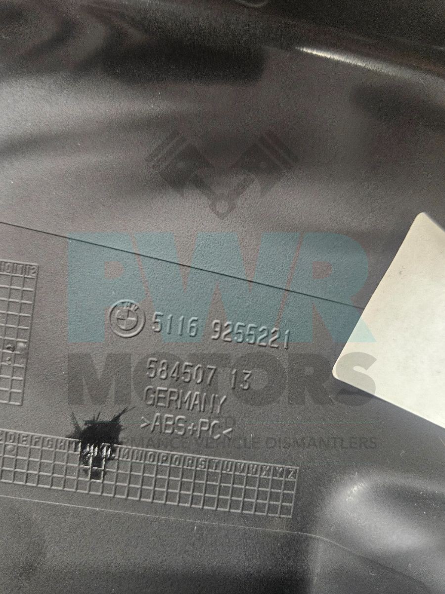BMW X1 E84 Centre Console Rear 12V Socket Electrical Outlet Trim 9255221