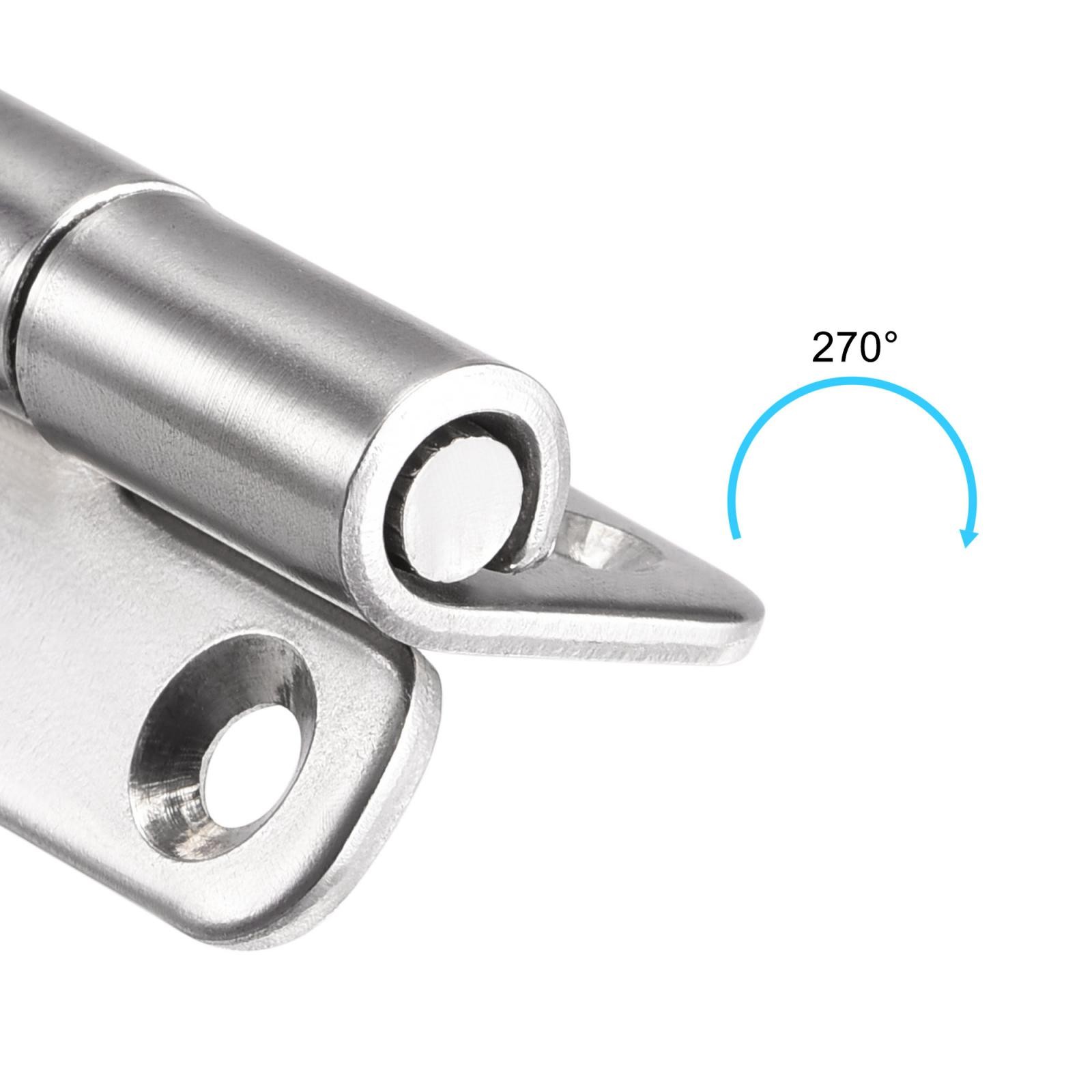 2pcs Lift Off Hinge Right Door Slip Joint Small Flag Hinges 37mm Long