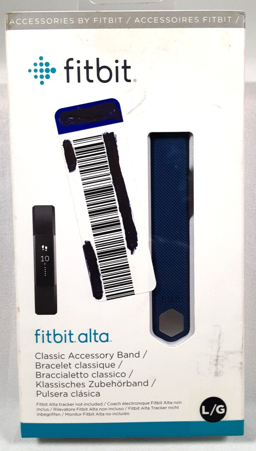 Fitbit Alta Classic Accessory Band 2016 Blue Watch Band Sealed NIB Large New OEM