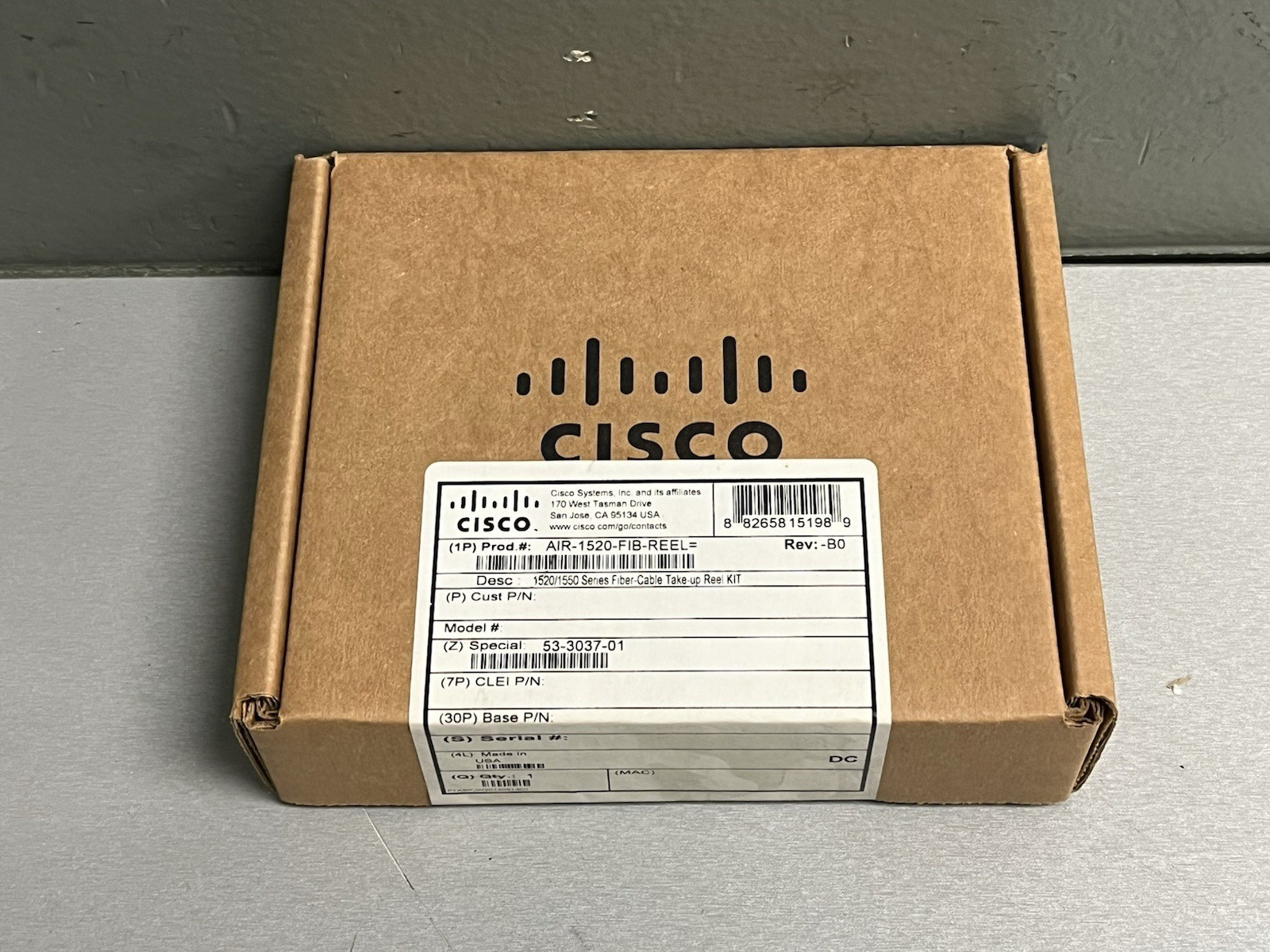 NEW Cisco AIR-1520-FIB-REEL 1520/1550 Series Fiber Cable Take Up Reel Kit