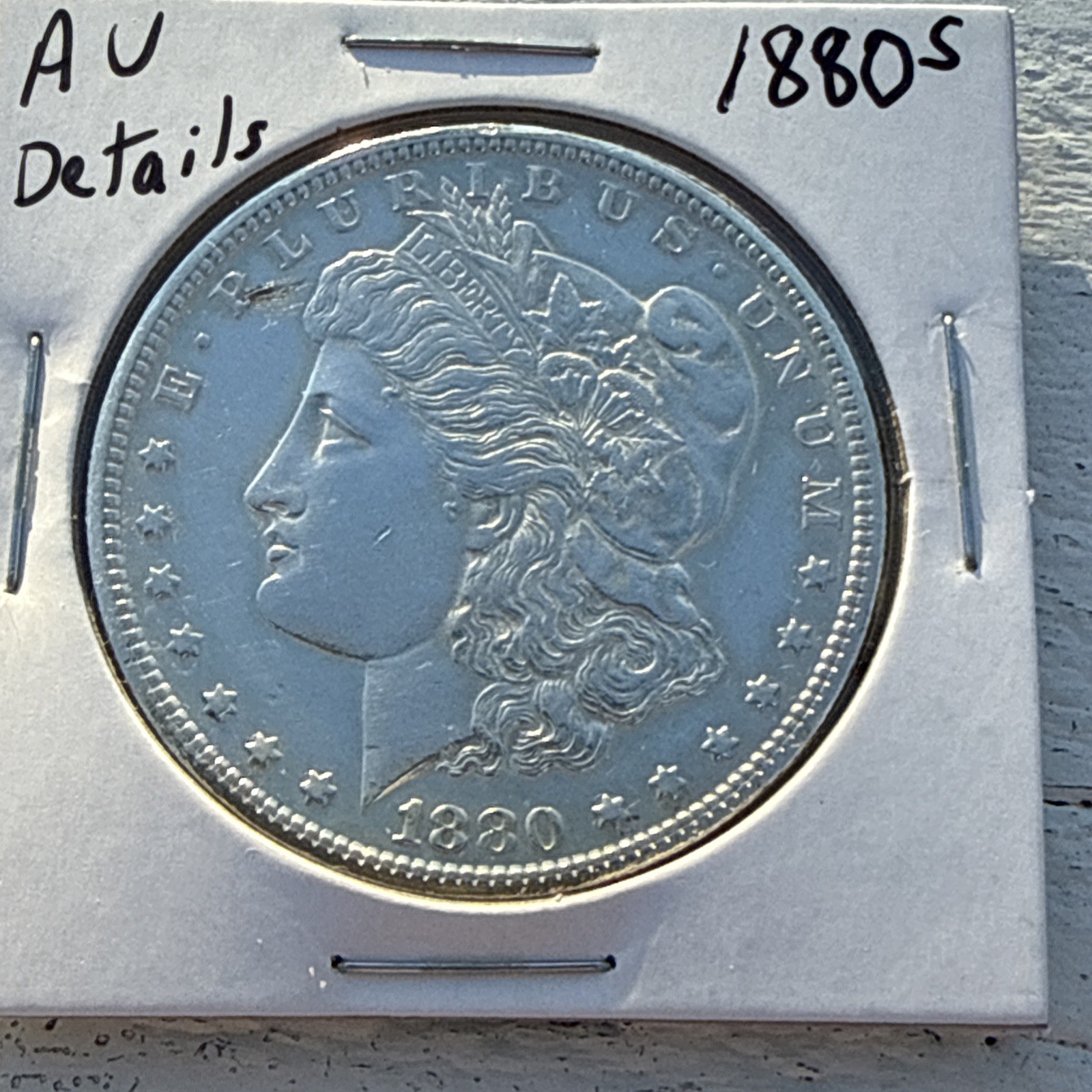 1880-S Morgan Silver Dollar -90% Silver - Almost Uncirculated