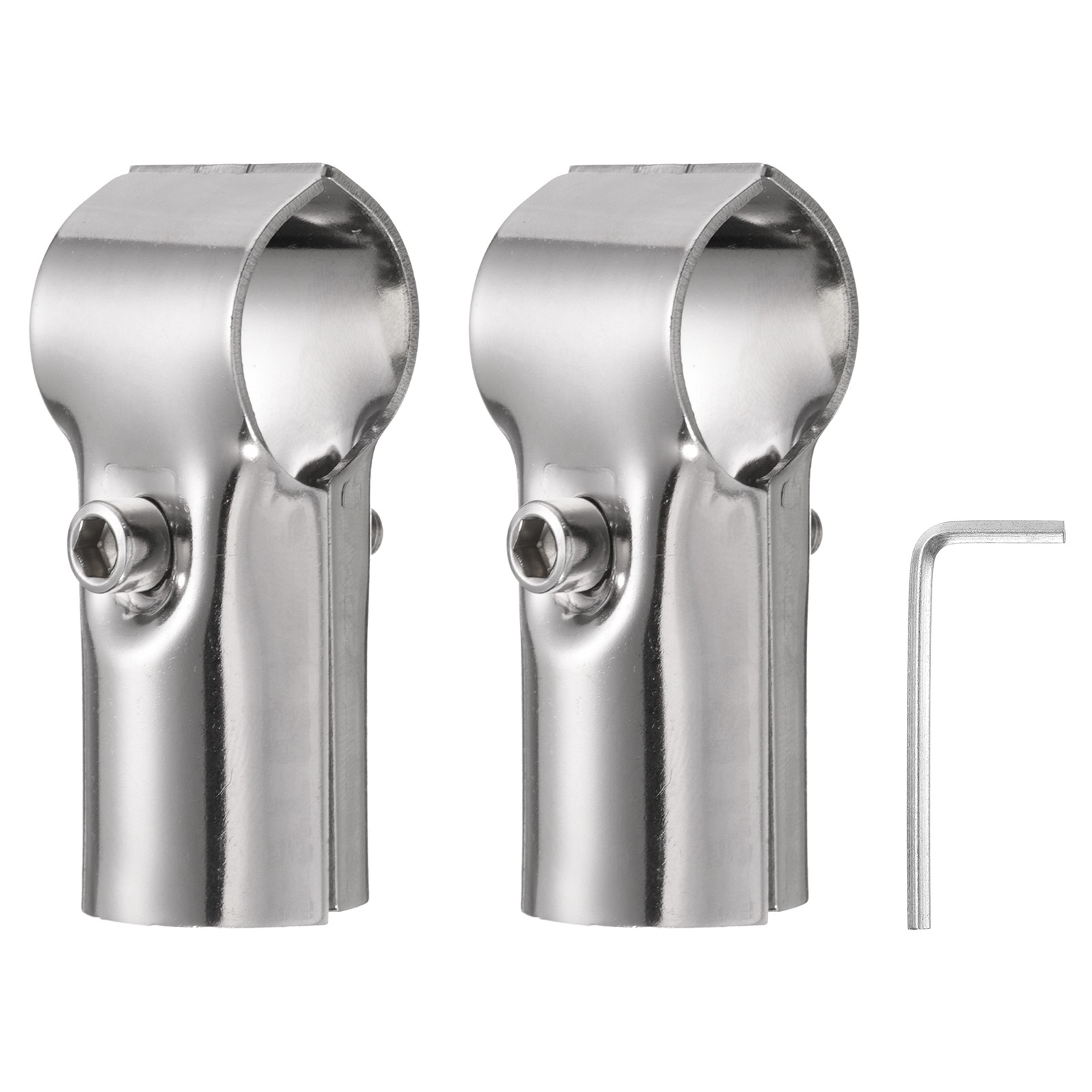 2Pcs 180 Degree Structural Pipe Connectors 1" Fit Pipe Dia  2 Way