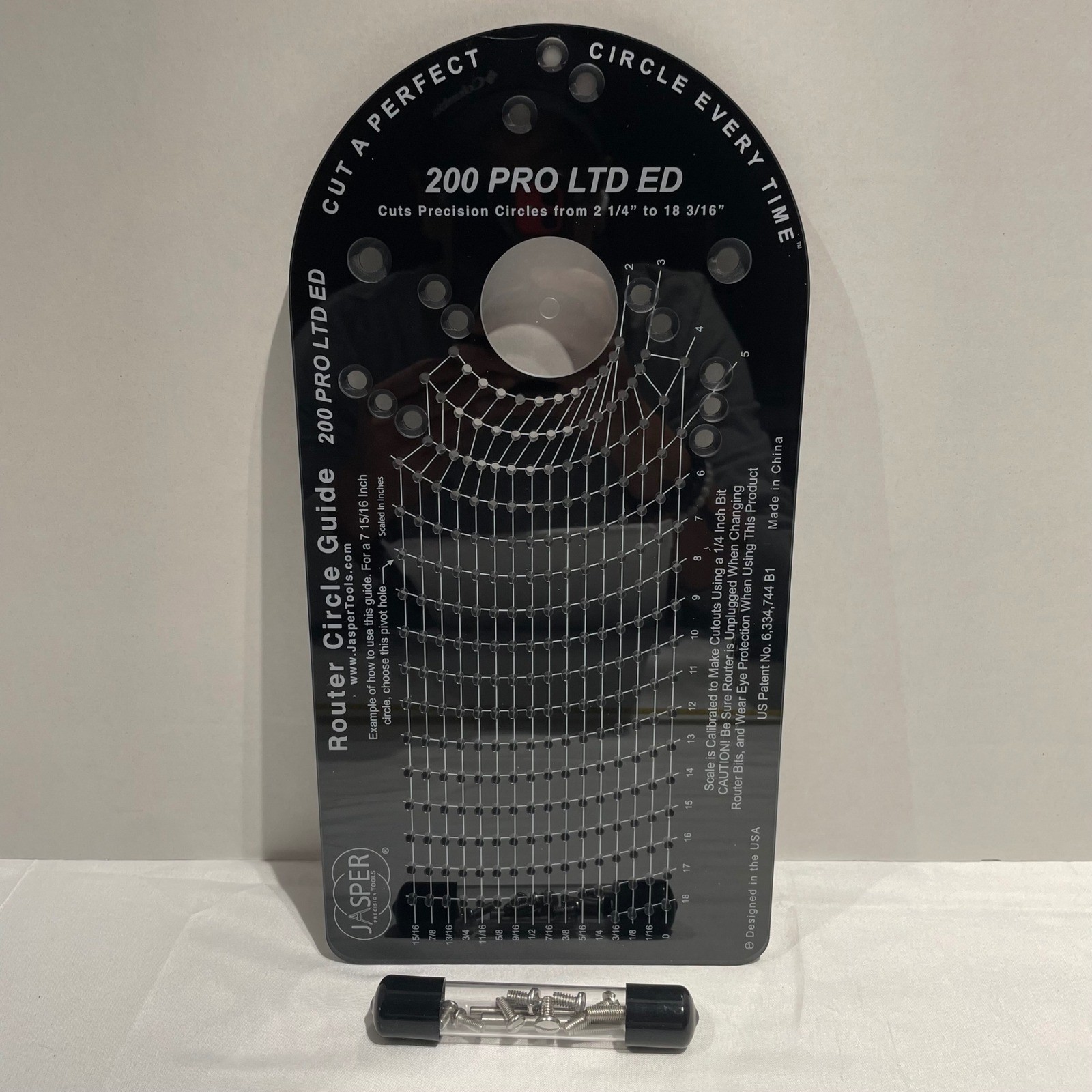 Jasper Precision Tools 200 PRO LTD ED Router Circle Guide Jig M200 Pro Black