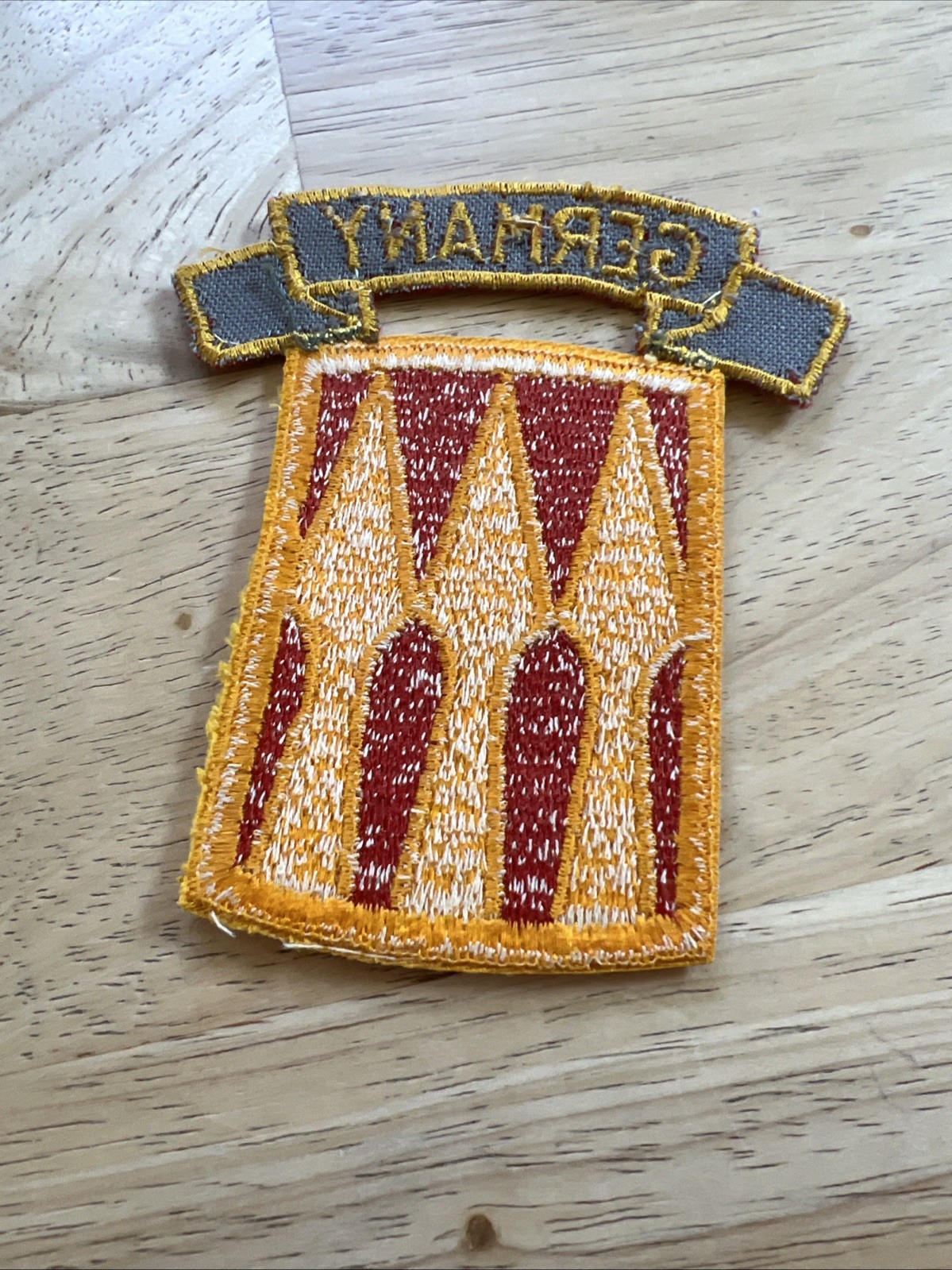Vintage US Army 3rd Support Brigade Patch & Germany Tab Set