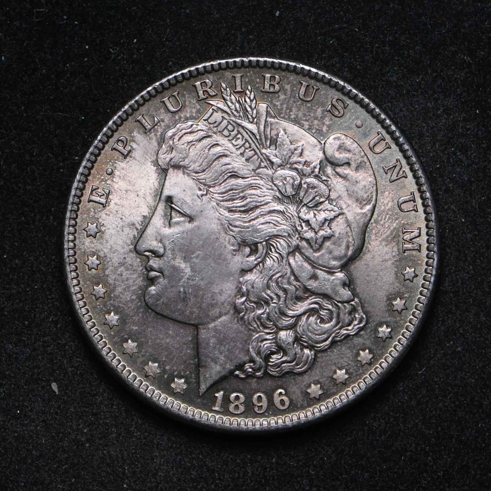 1896 Morgan Silver Dollar BU+ (cn16002)