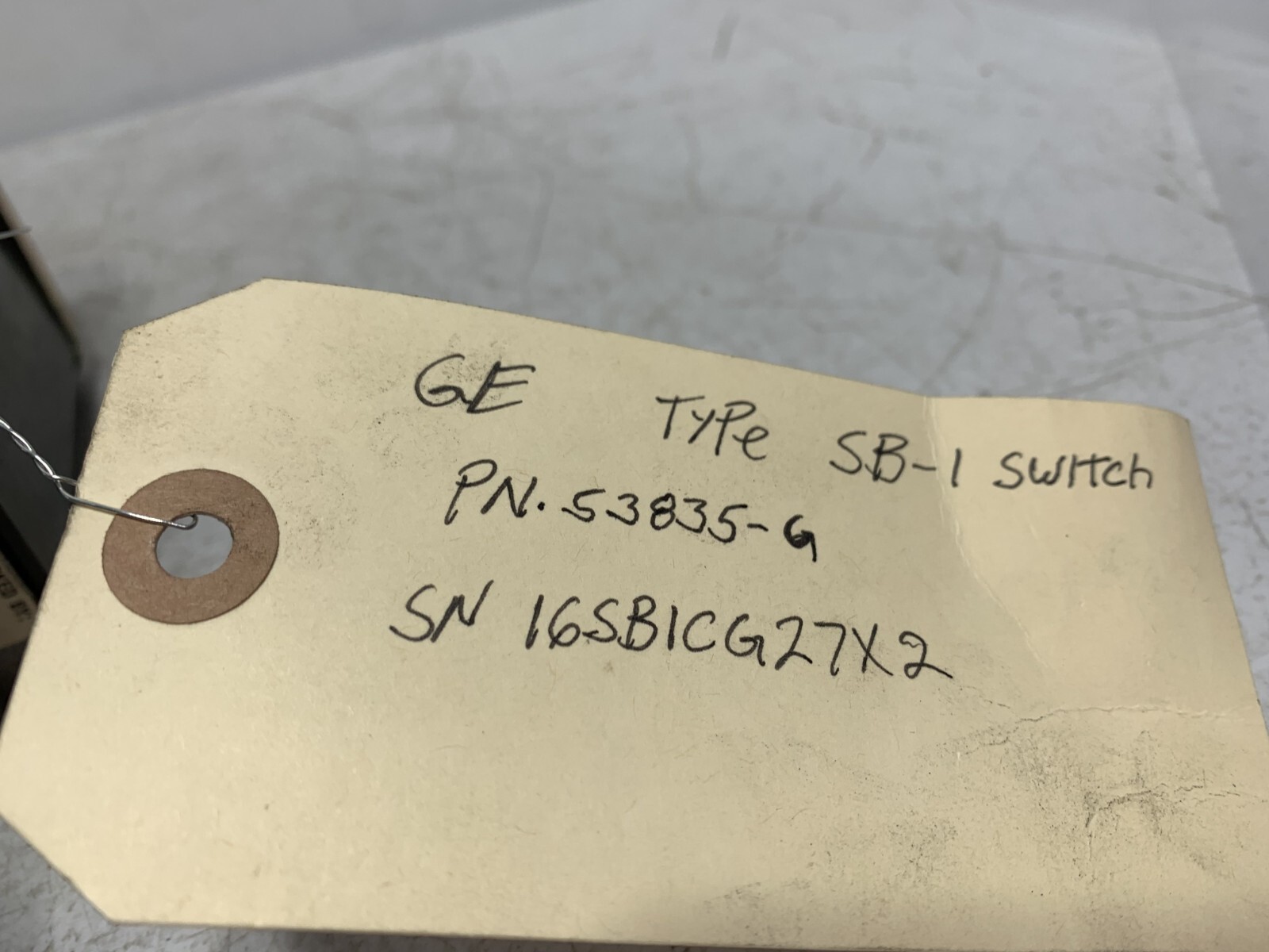 General Electric 16SB1CG26X2 Rotary Control Switch Type SB-1