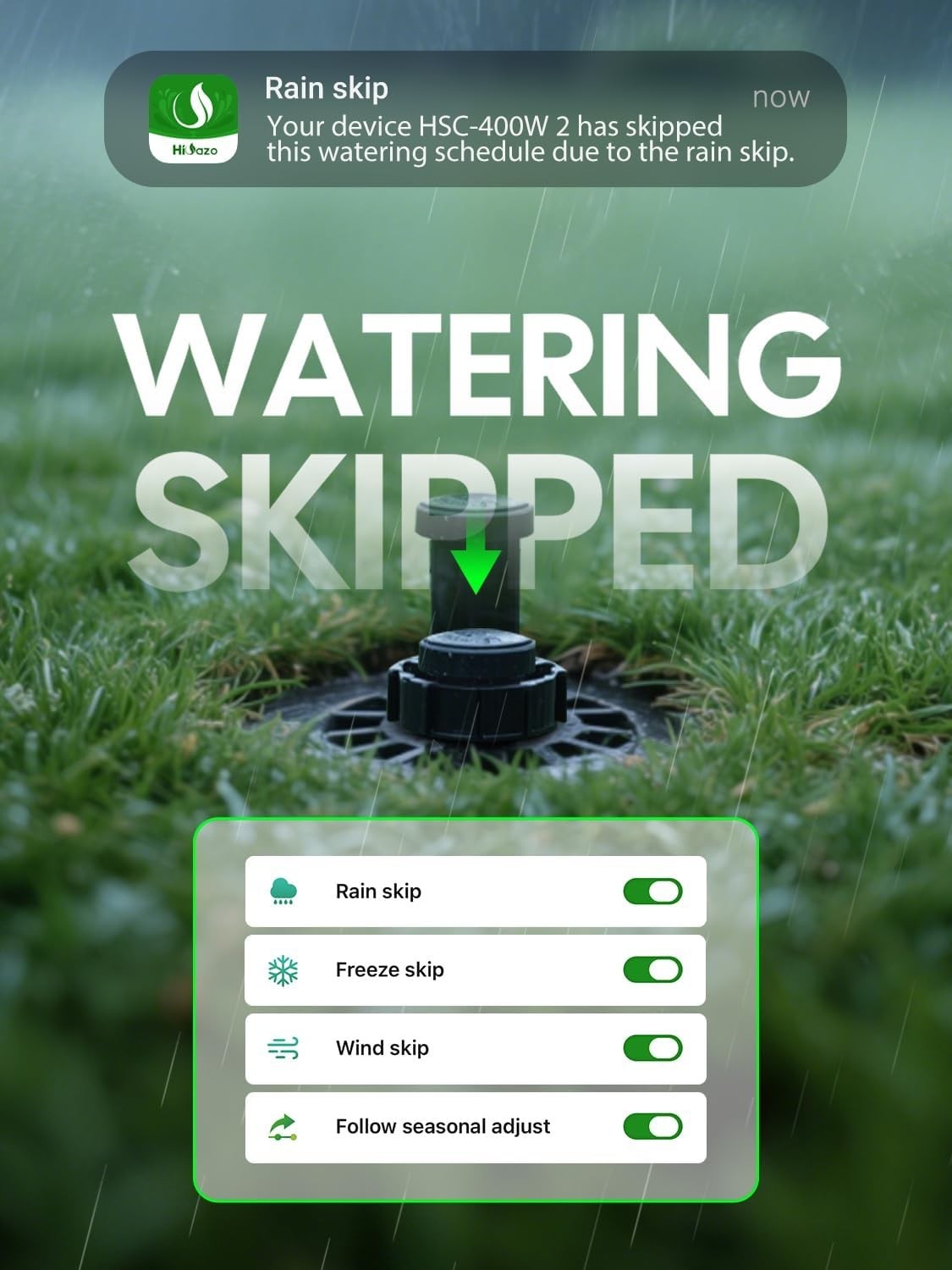 Smart Sprinklers Controller 2.4GHz WiFi, Irrigation Controller Easy Use App E...
