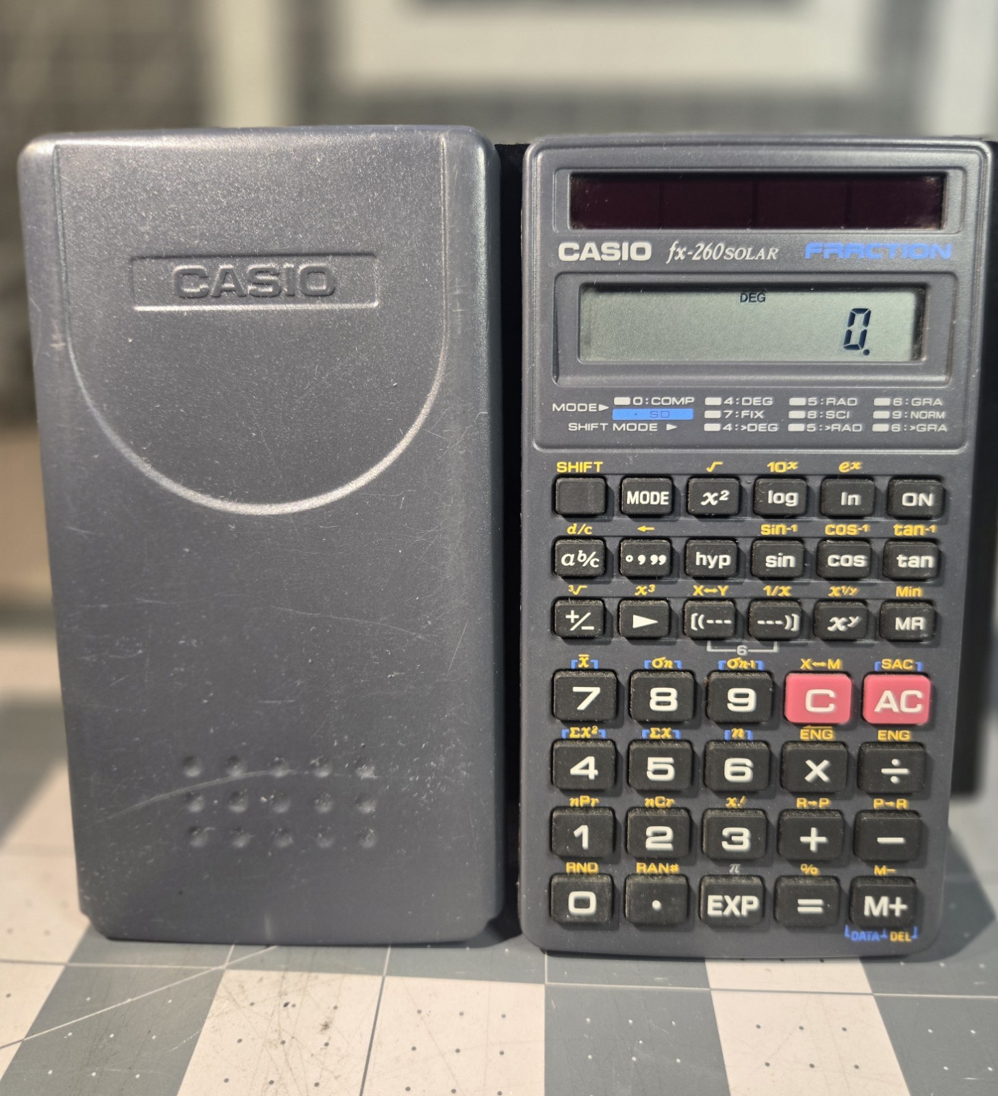 Casio FX-260 Solar Fraction Scientific Calculator - Working