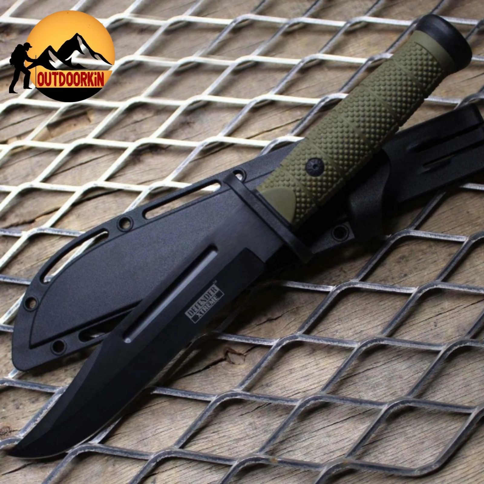 12" MILITARY Tactical Combat SURVIVAL Knife FIXED BLADE Hunting BOWIE + Sheath