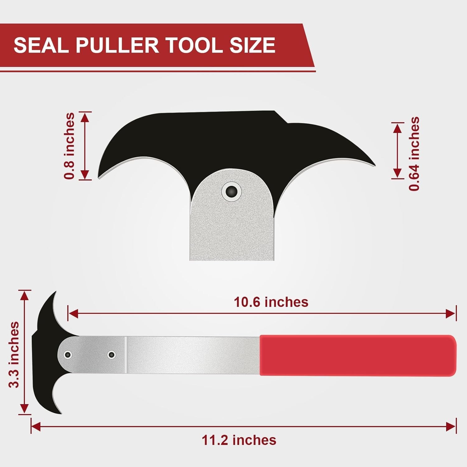 Seal Puller, 3rd Generation Oil Seal Removal Tool with 30% Thicker Dual Hook Tip