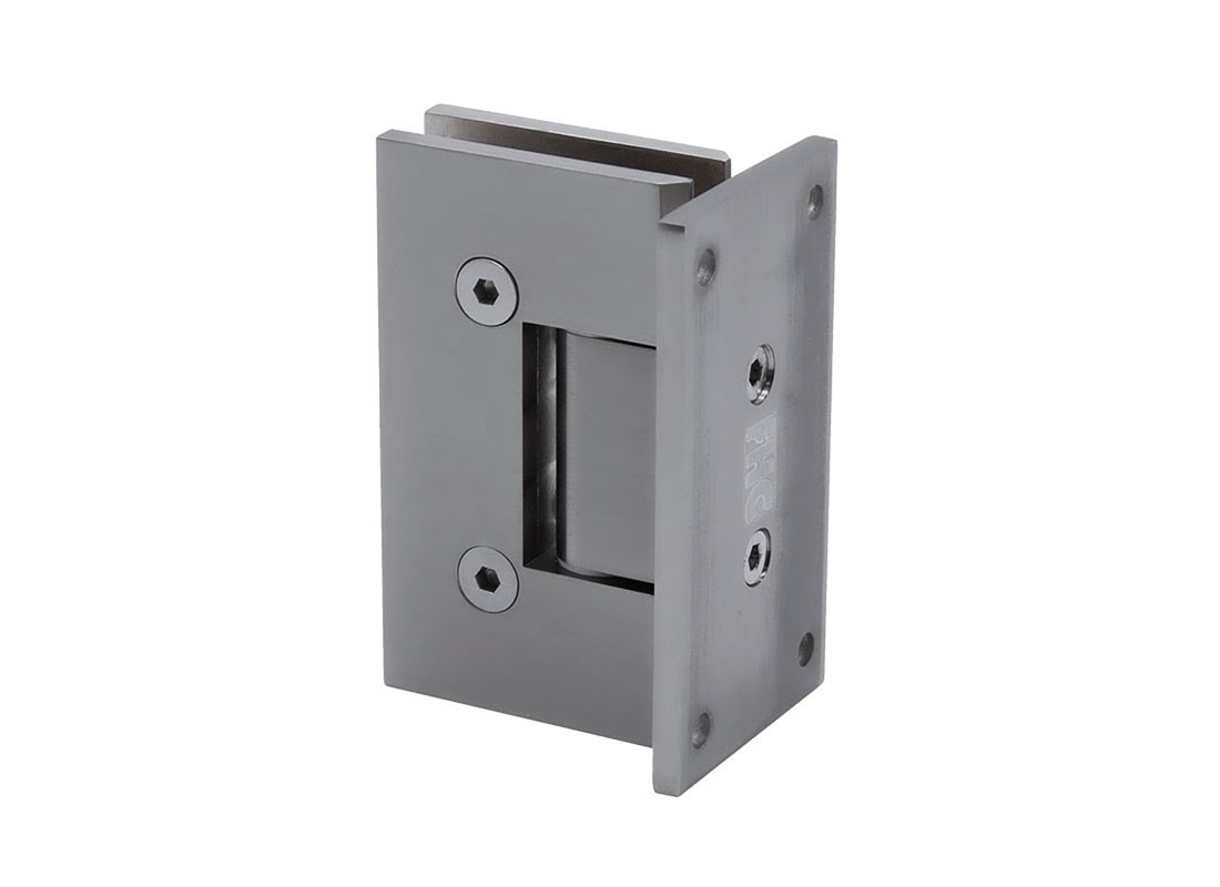 Glendale Square 5 Degree Positive Close Wall Mount Hinge Full Back Plate - Polis