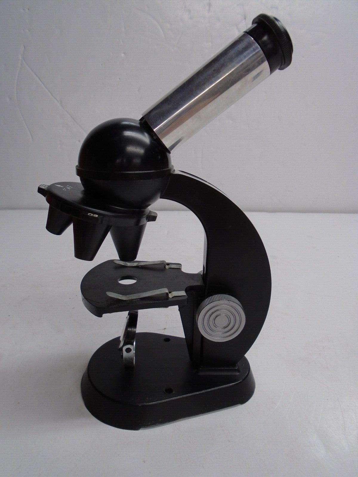 Vintage "GILBERT" MICROSCOPE CASE+SCOPE+(14) SLIDES+1963 "SKIL CRAFT" MANUAL