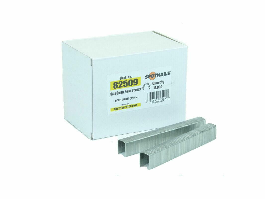 SpotNails 82506 3/8-Inch Galv 20Ga Chisel 7/16-Inch Crown Fine Wire Staples 100M