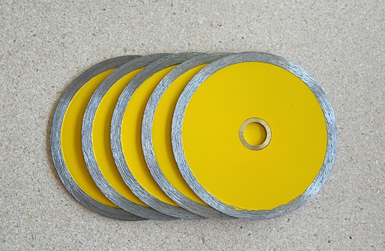 4-1/2" CONTINUOUS RIM DIAMOND BLADE - LOT OF 20 - WET -  FREE SHIPPING.