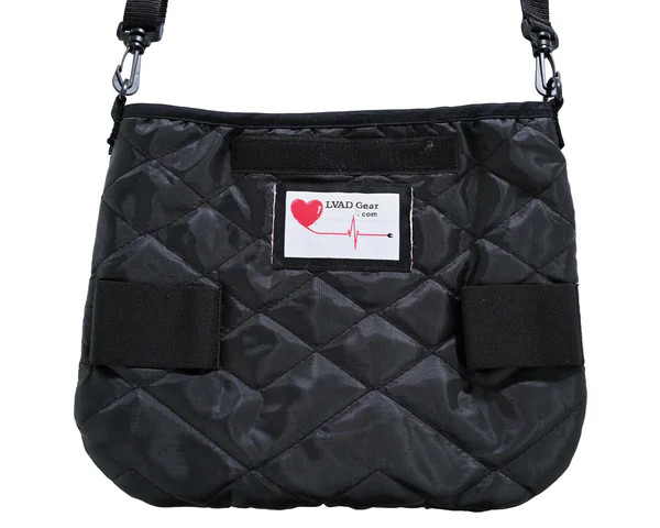 LVAD Flannel Bag Red - Secure Storage for HeartMate Controller & Battery Pouch