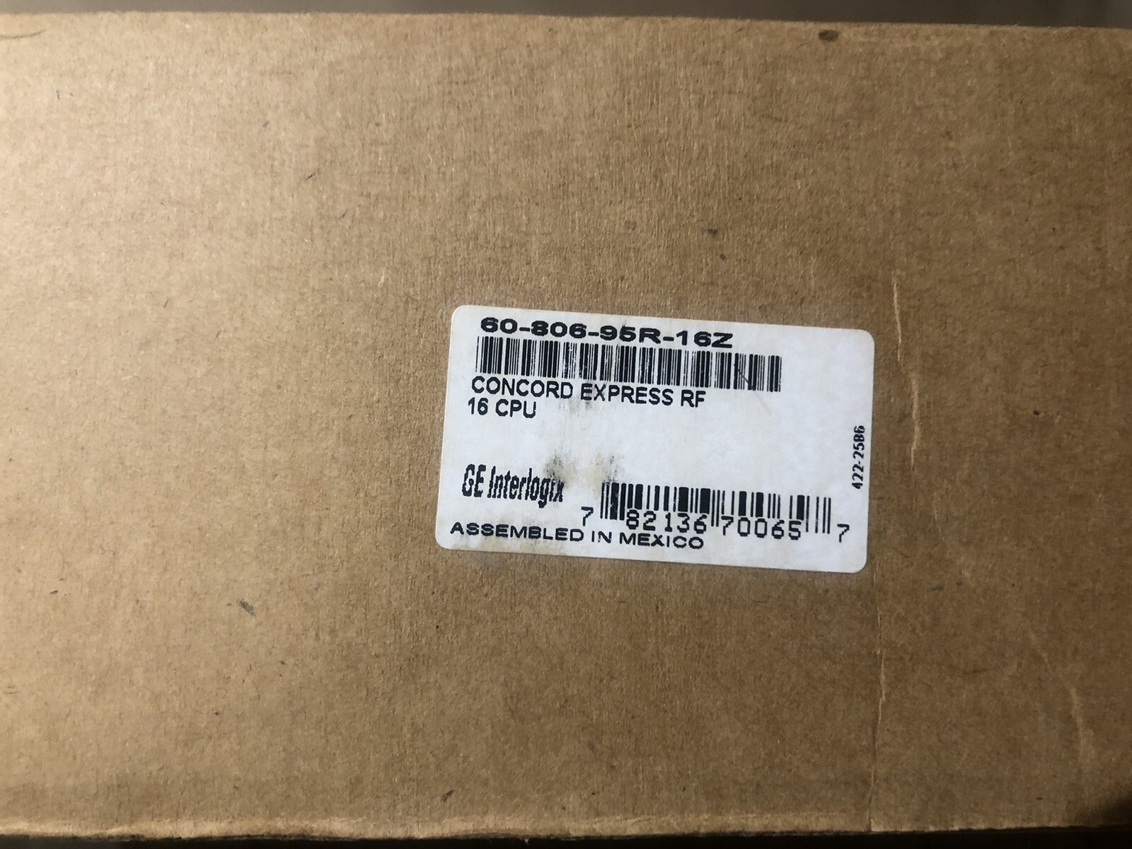 GE Interlogix 60-806-95R-16Z Concord Express Control Panel Circuit Board Box