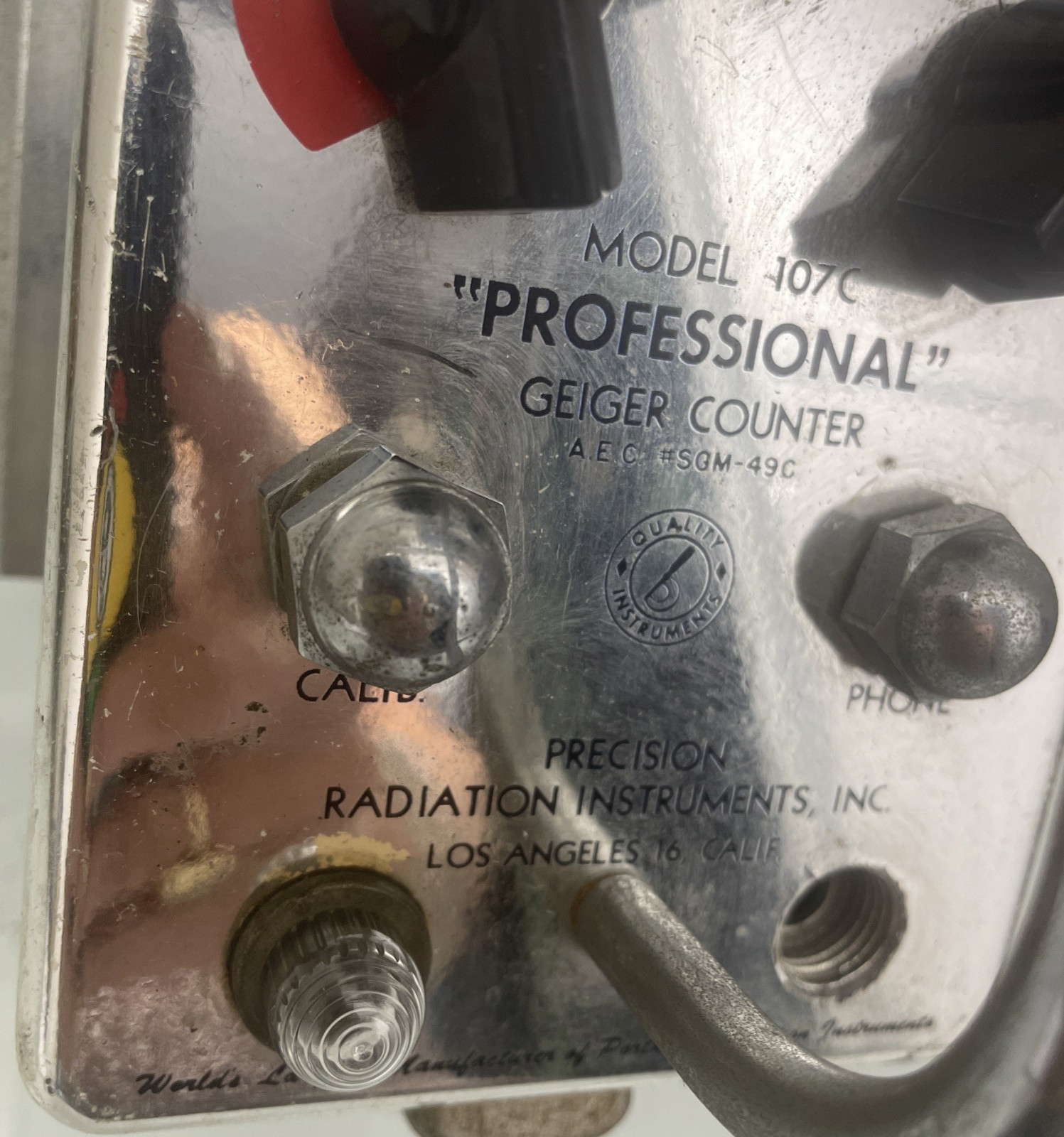 GEIGER COUNTER Model 107C Precision Radiation Instruments PROFESSIONAL 7x4x5”