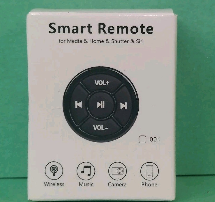 Wireless Bluetooth Media Button Remote Selfie Phone Music Control