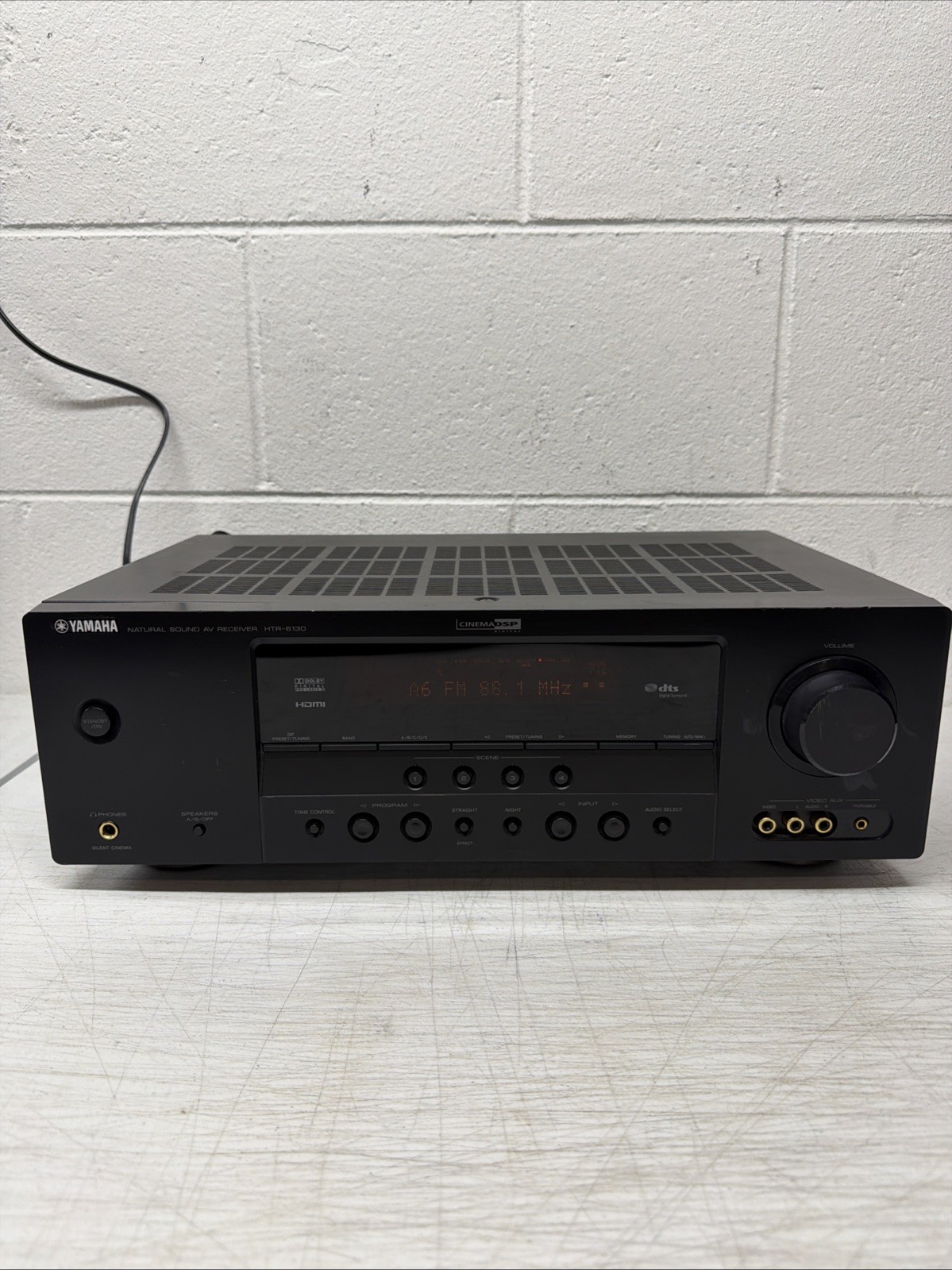 Yamaha HTR-6130 240 Watt 5.1 Channel Home Theater Receiver HDMI Tested WORKING