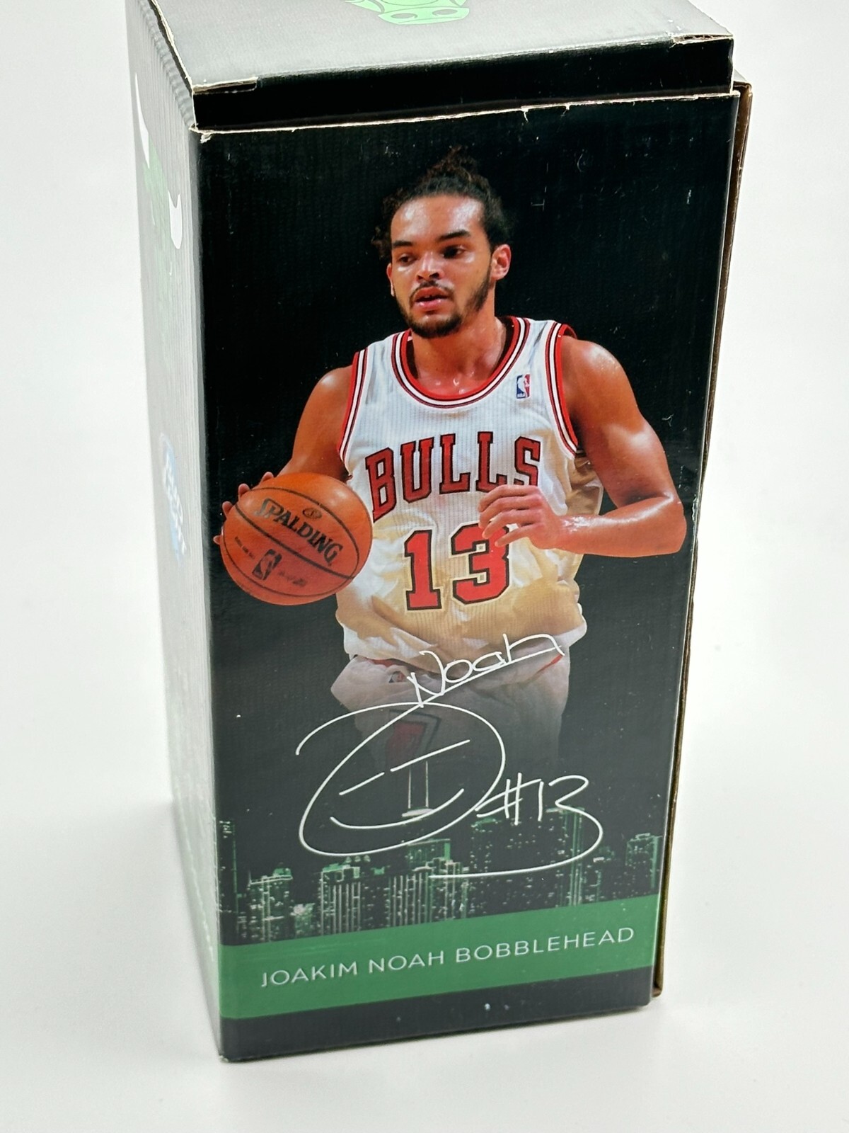 Chicago Bulls Joakim Noah bobblehead 2014 St. Patrick's Day edition NIB SGA