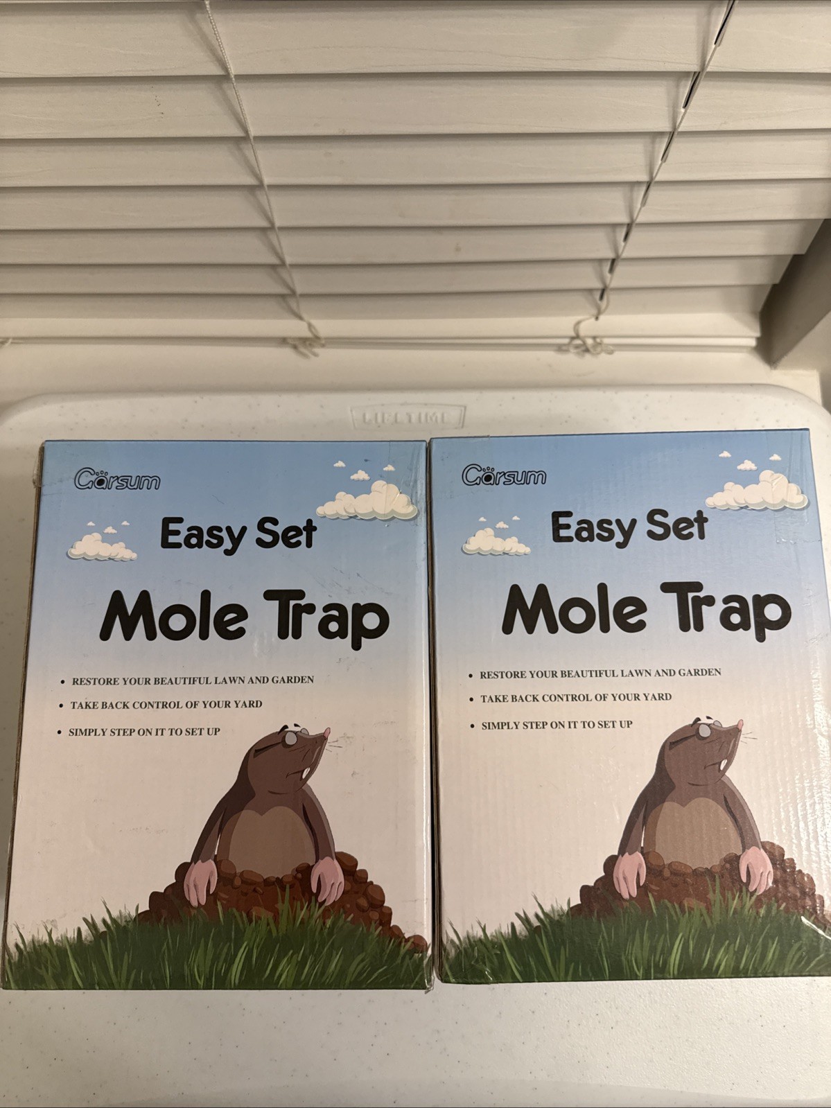 Carsum Mole Trap Trap Reusable Brand New And In Box Set of 2 Traps