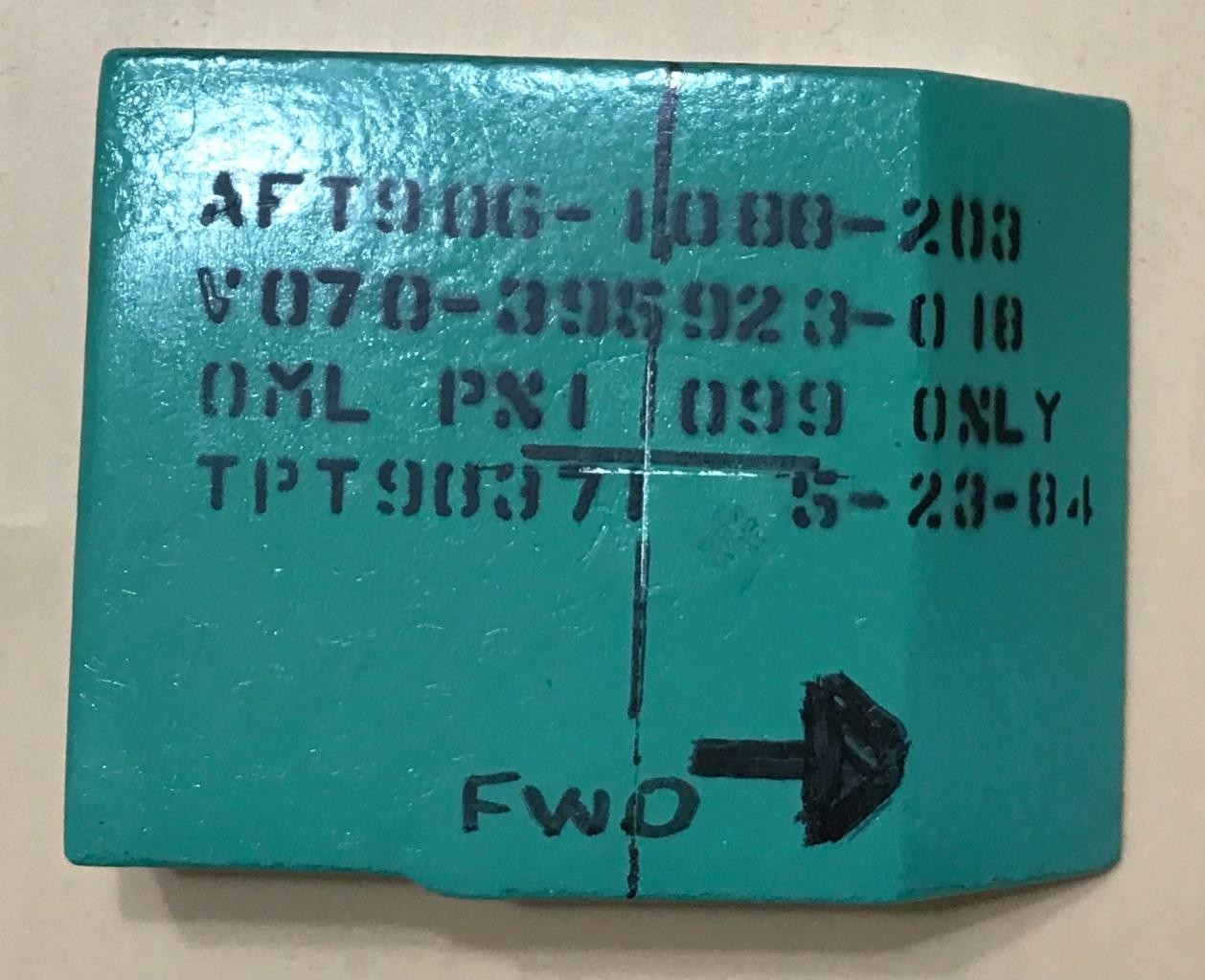 NASA Space Shuttle Fit Check Tile, Challenger 099 Only Unique Shape Aft Fuselage