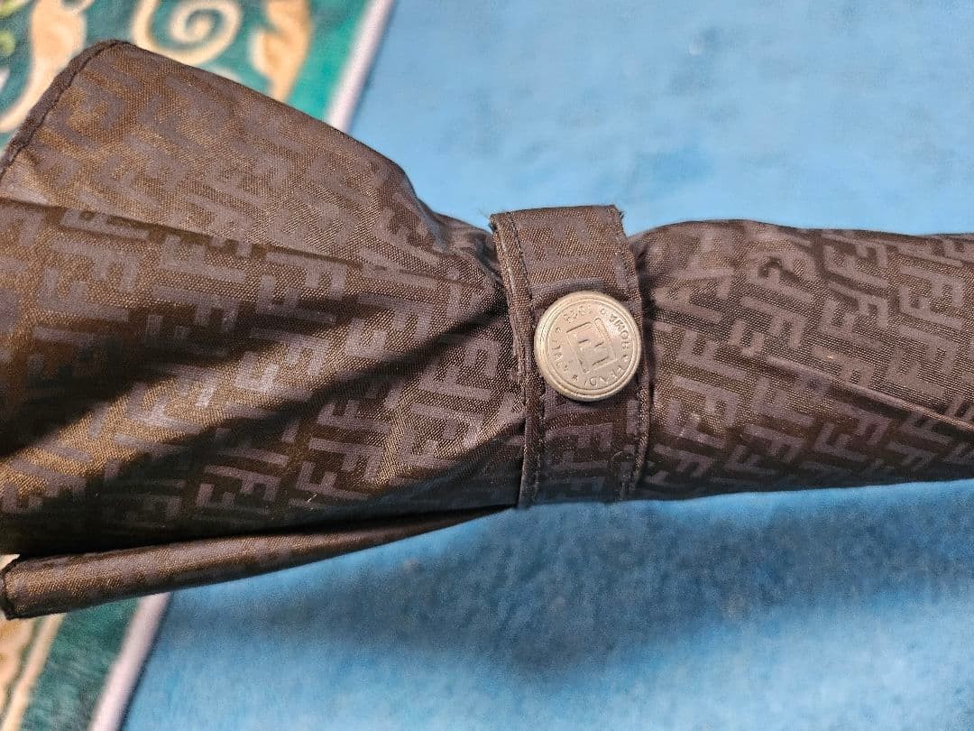 Fendi Long Umbrella Logo Pattern