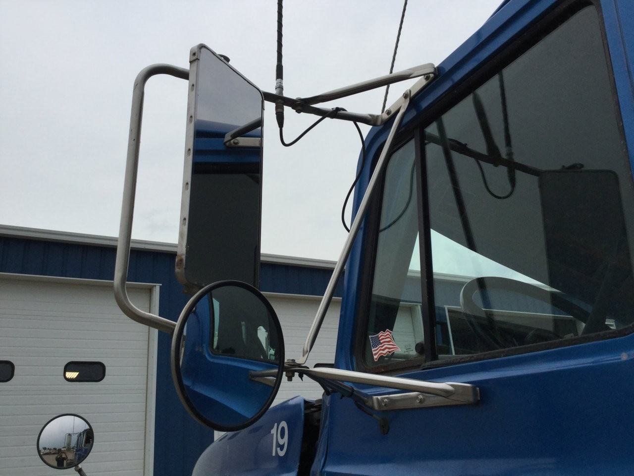 1989-2003 Mack CH600 STAINLESS Left/Driver Door Mirror - Used