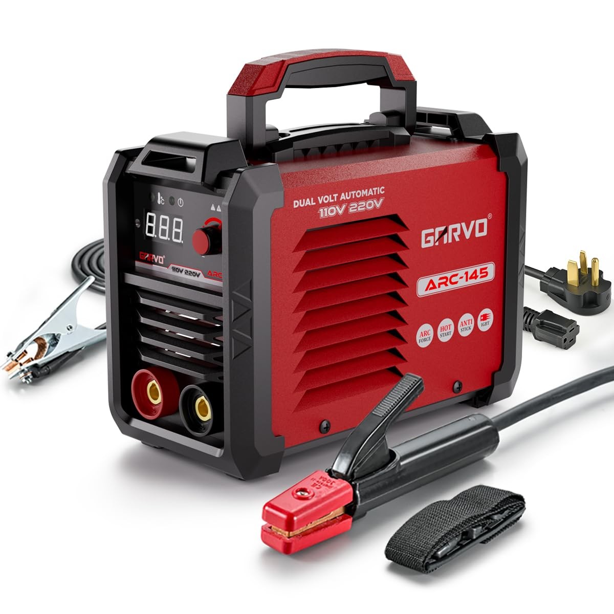 GARVO 110V/220V Dual Voltage Portable Welding Machine,145Amp ARC Welder Mini ...