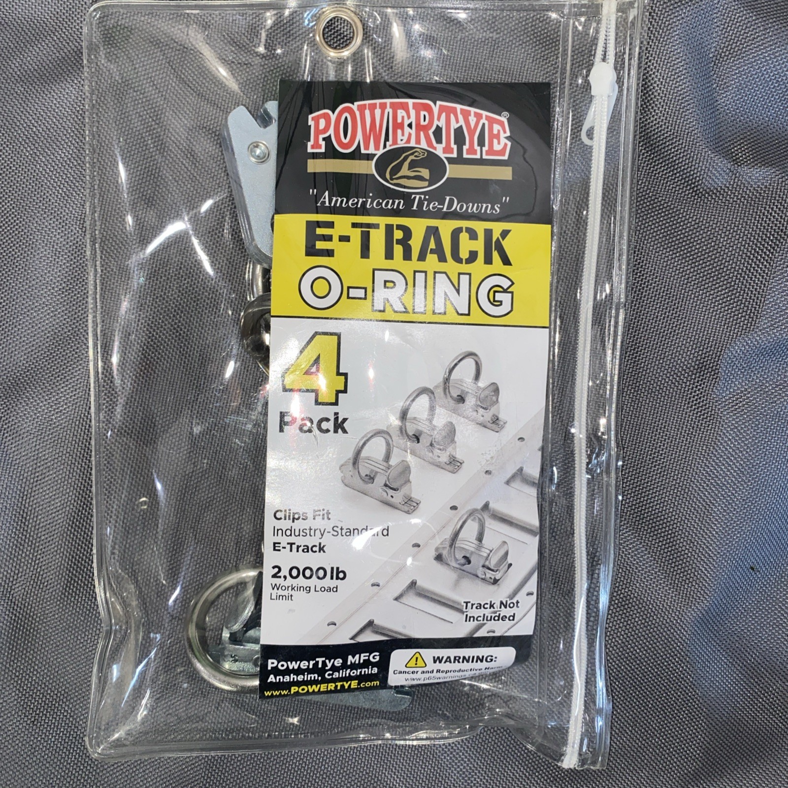 POWERTYE E-TRACK O-RING CLIPS 4/PK - 29-3053
