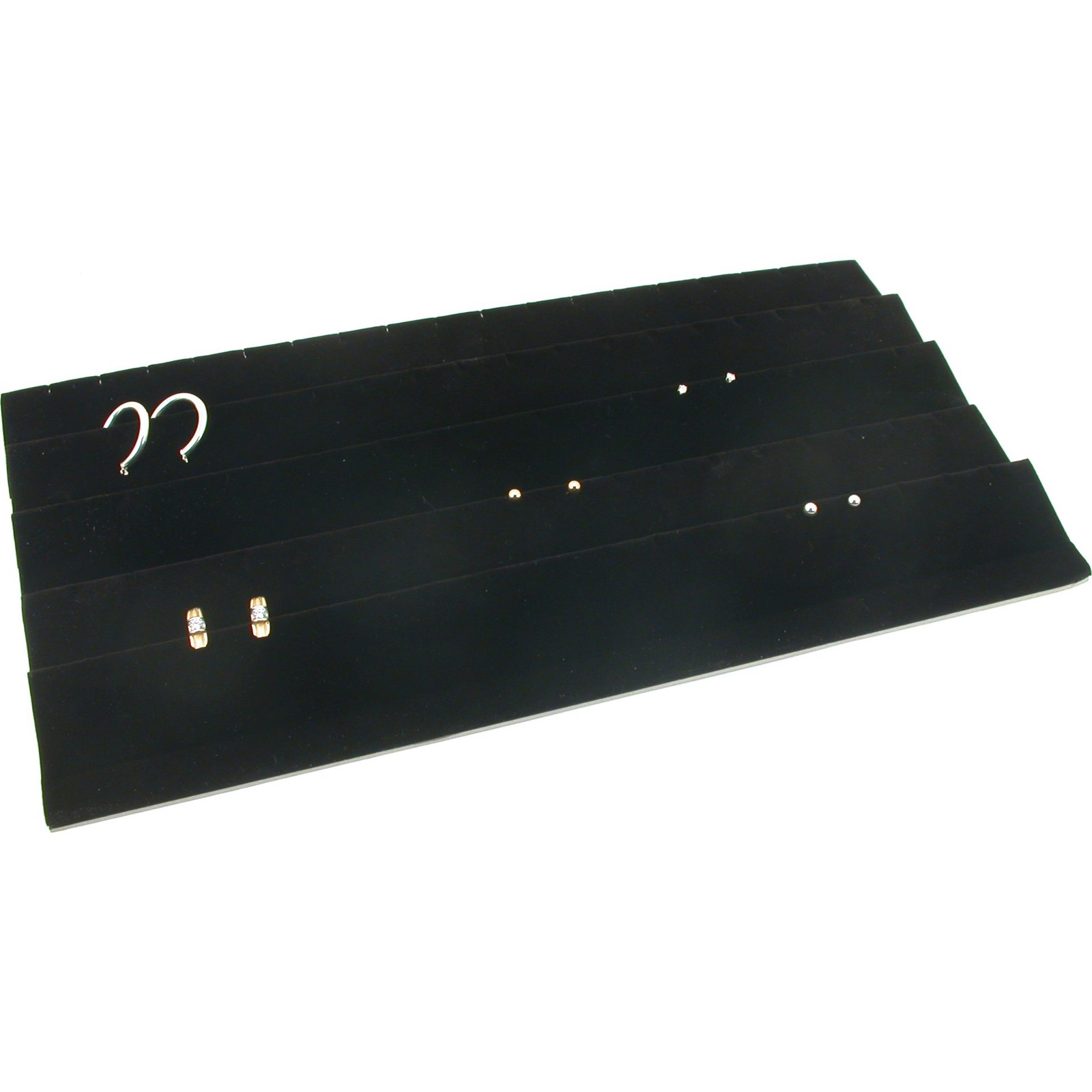 3 45 Pair Black Earring Display Inserts & Jewelry Tray