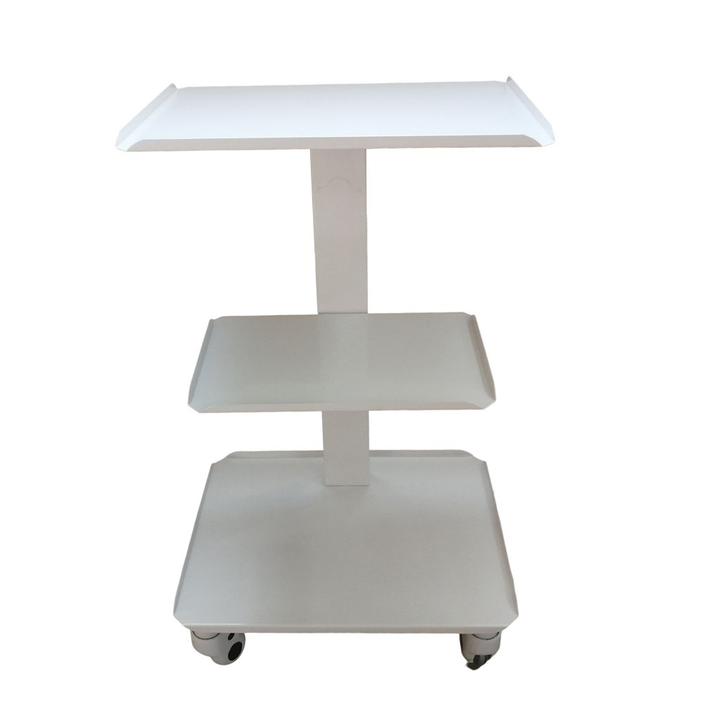 3-Tier Dental Equipment Trolly Medical Storage Cart with Wheels Steel
