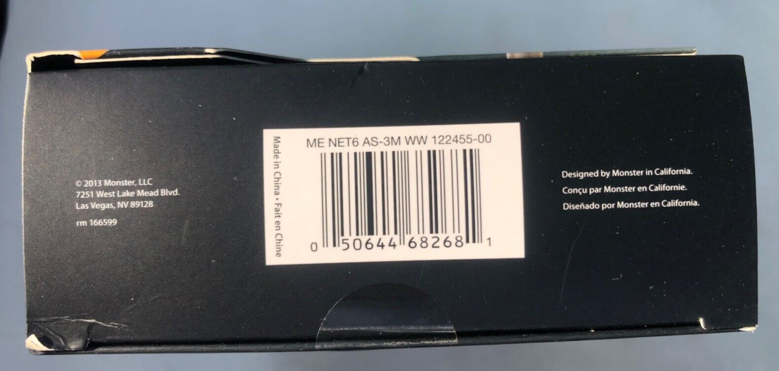 (6) Monster Ethernet Cables - Advanced High Speed Data Cable - 3 Meter/9.84 Feet