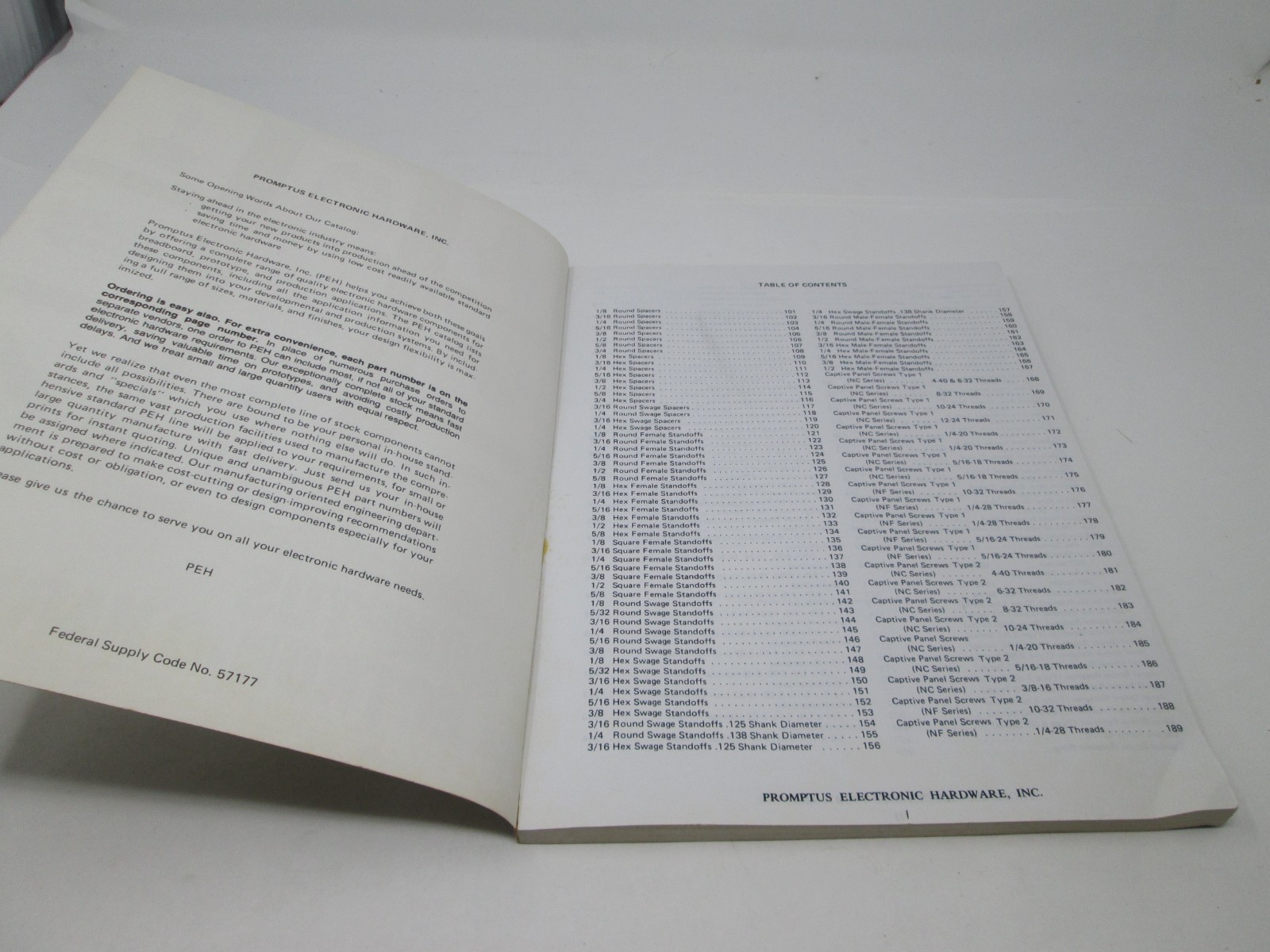 Promptus Electronics Hardware Catalog No 57177