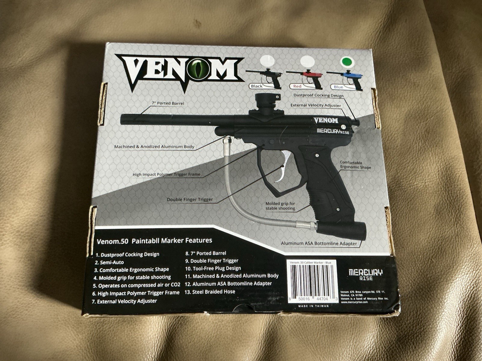 Venom Mercury Rise Paintball Gun Open Box