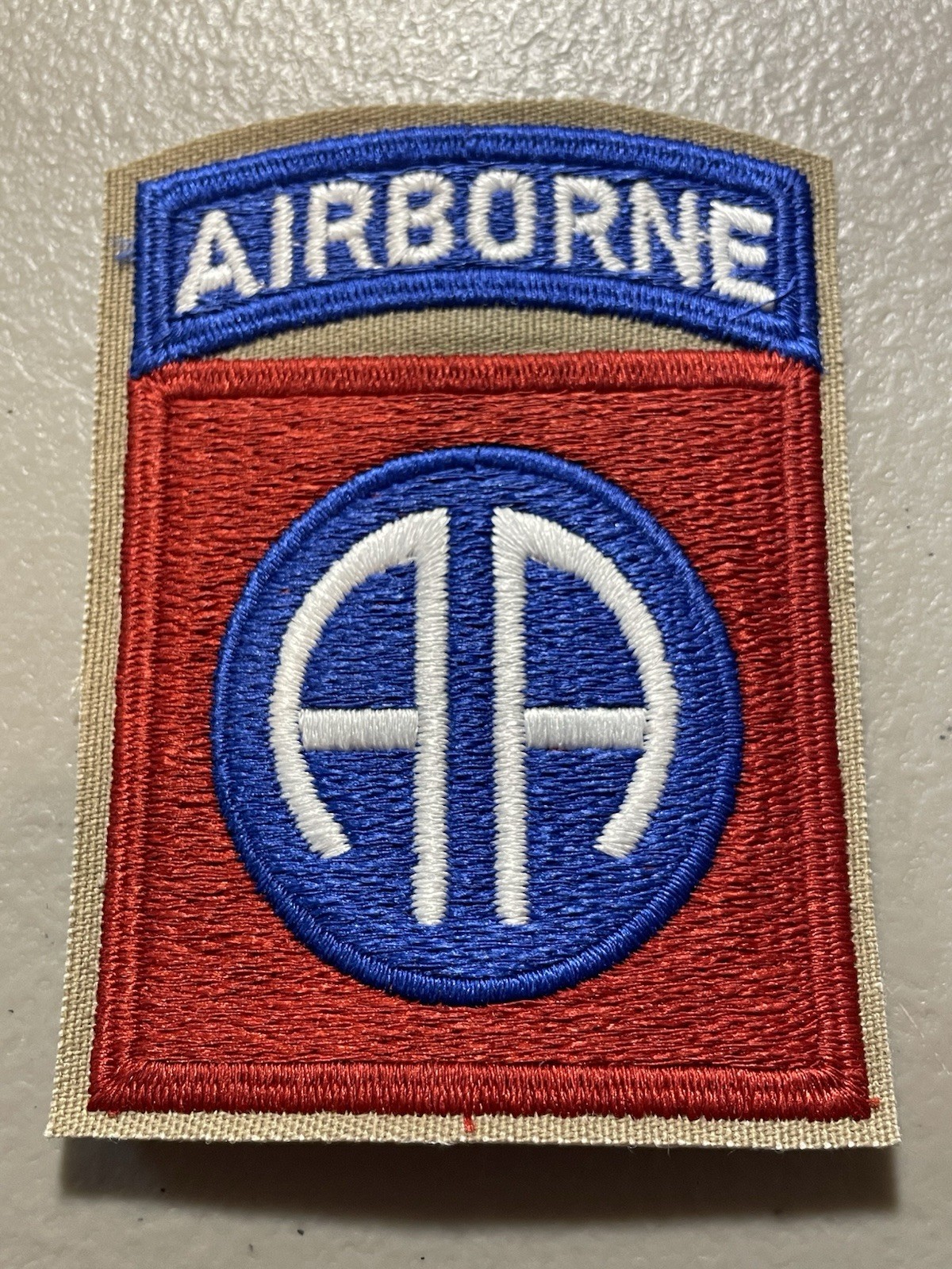 Authentic 82nd Airborne Division Patch C/E Manuf. A-B Emblem A-35 HM #093025-1