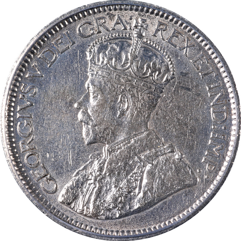 Canada 1913 Ten (10) Cents ICG AU53 KM#23