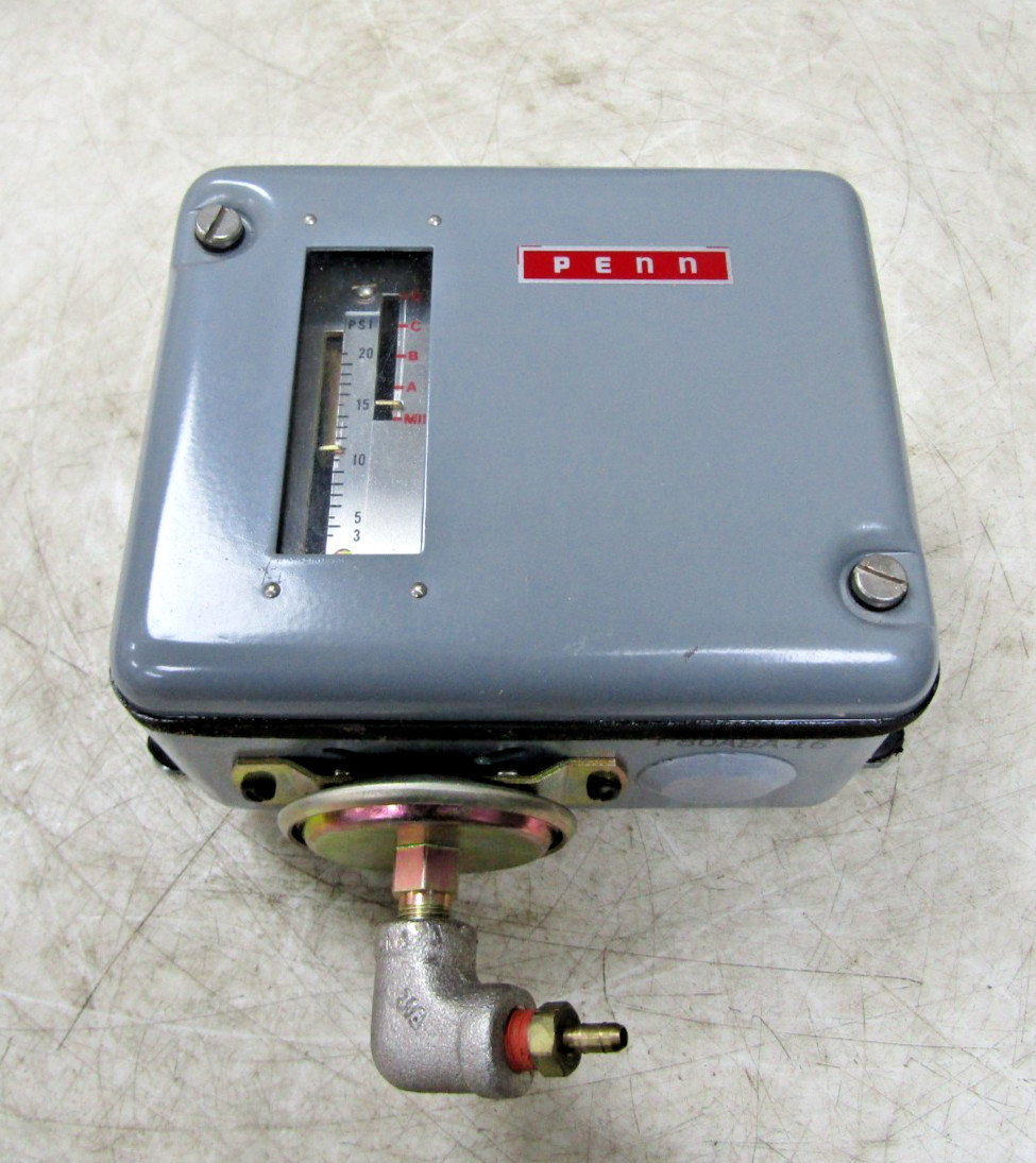 💥PENN JOHNSON CONTROLS 3-20 PSI PRESSURE CONTROL SWITCH 24 VAC P80ABA-16