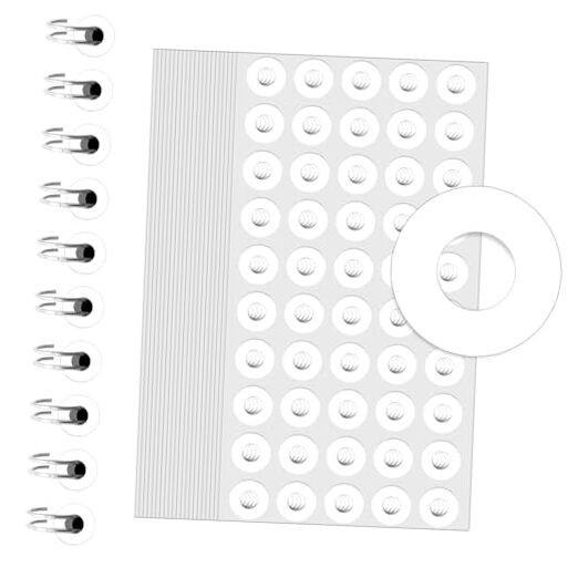 4000 PCS Self-Adhesive Hole Reinforcement Stickers, 1/4" Diameter Hole Punch