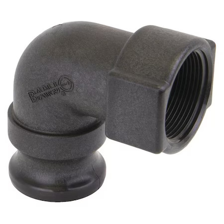 Banjo 150A90 1-1/2" 90 Degree Male Adapter X Fnpt Cam Lever Coupling