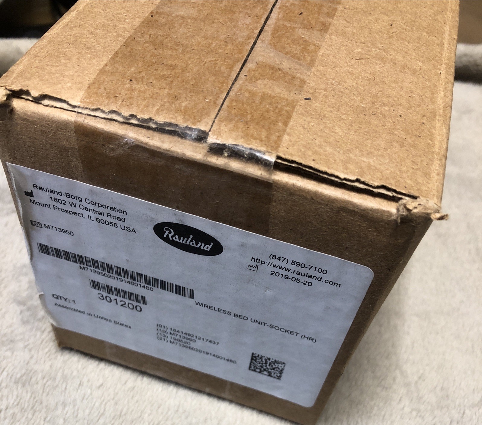 Rauland-Borg 301200 wireless bed unit socket New In Box