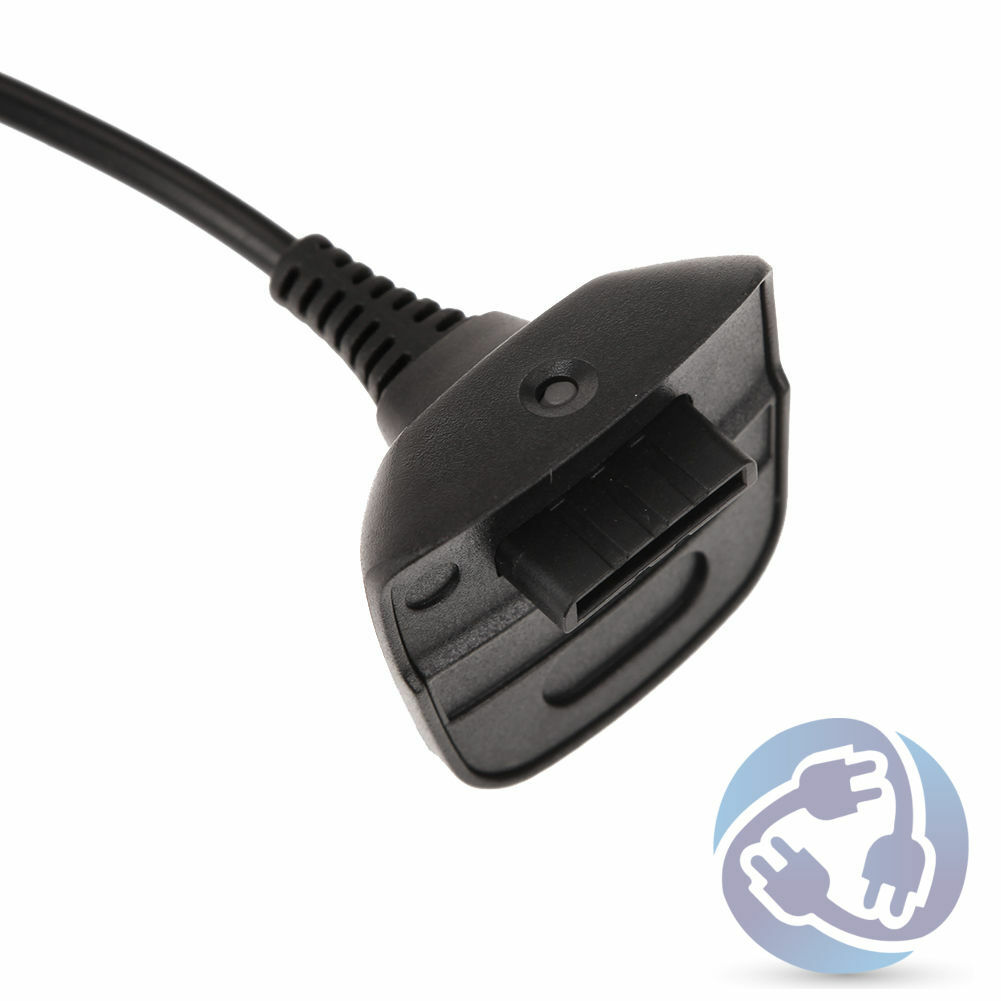 Black USB Charger Play and Charge Cable Cord for Xbox 360 Wireless Controller