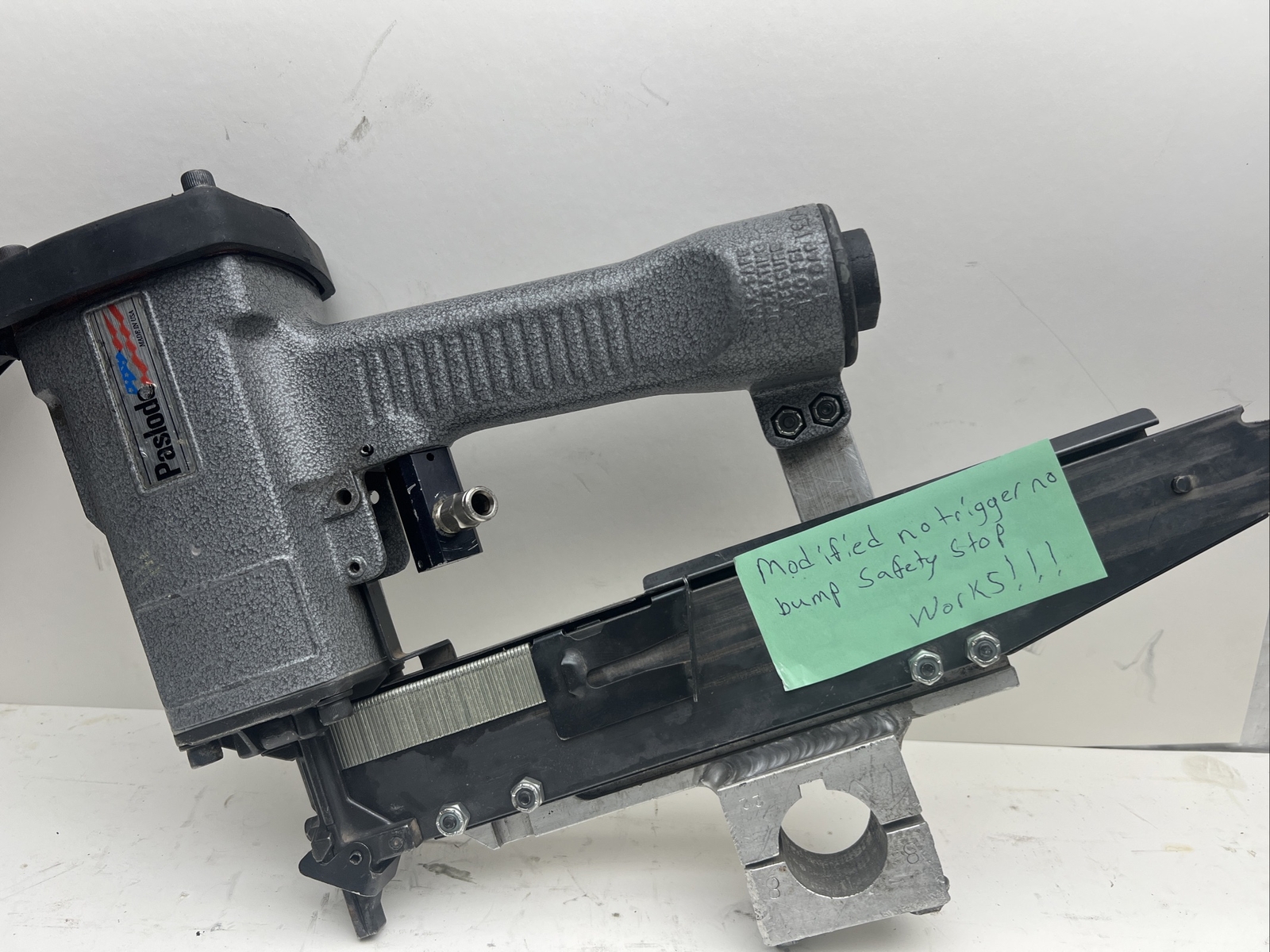 🔥PASLODE 3150-N18 18 Gauge Narrow Crown Stapler, Modified, Works, Free Ship🇺🇸