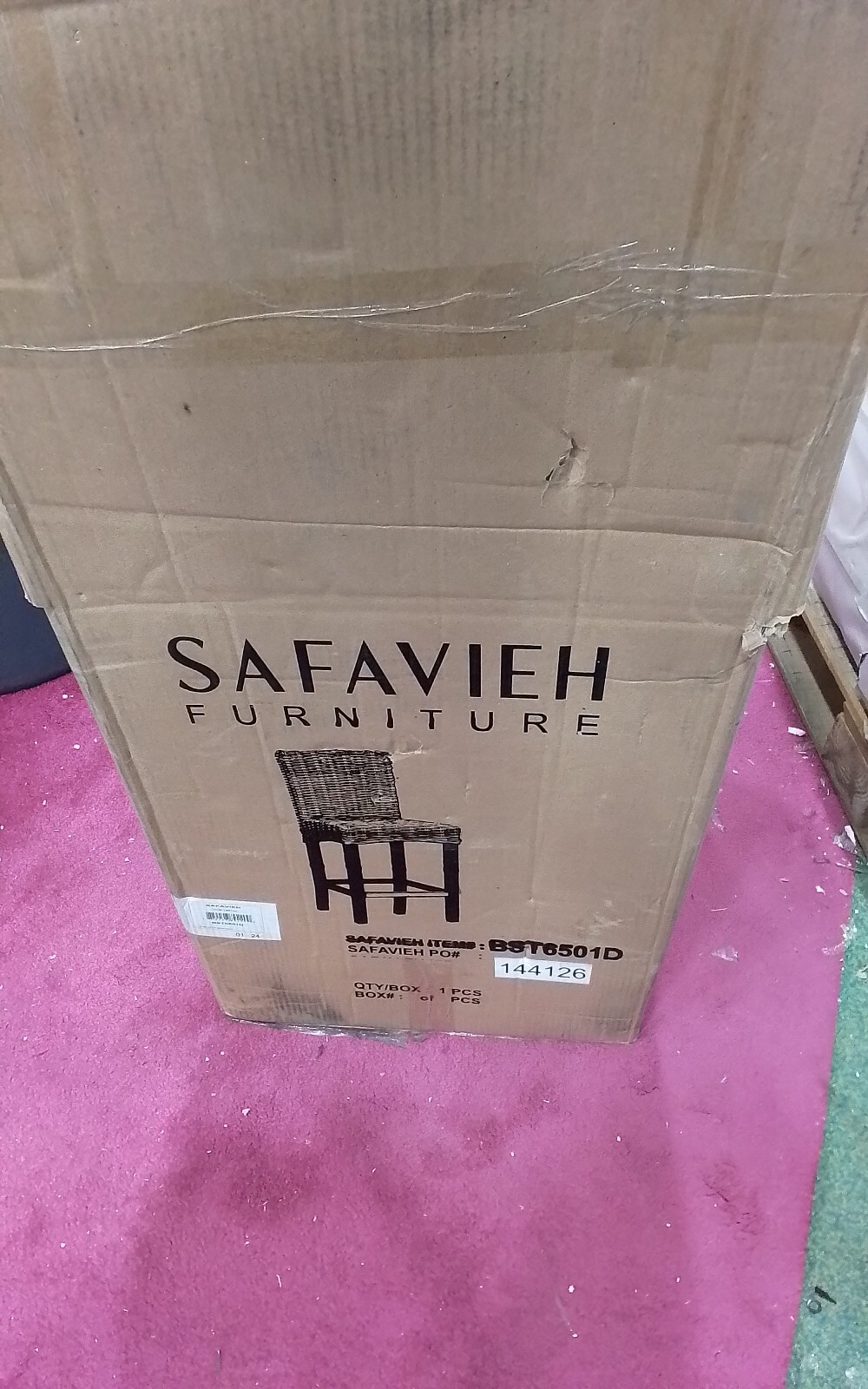 Safavieh TOBIE RATTAN COUNTER STOOL, Reduced Price 2172740759 BST6501D