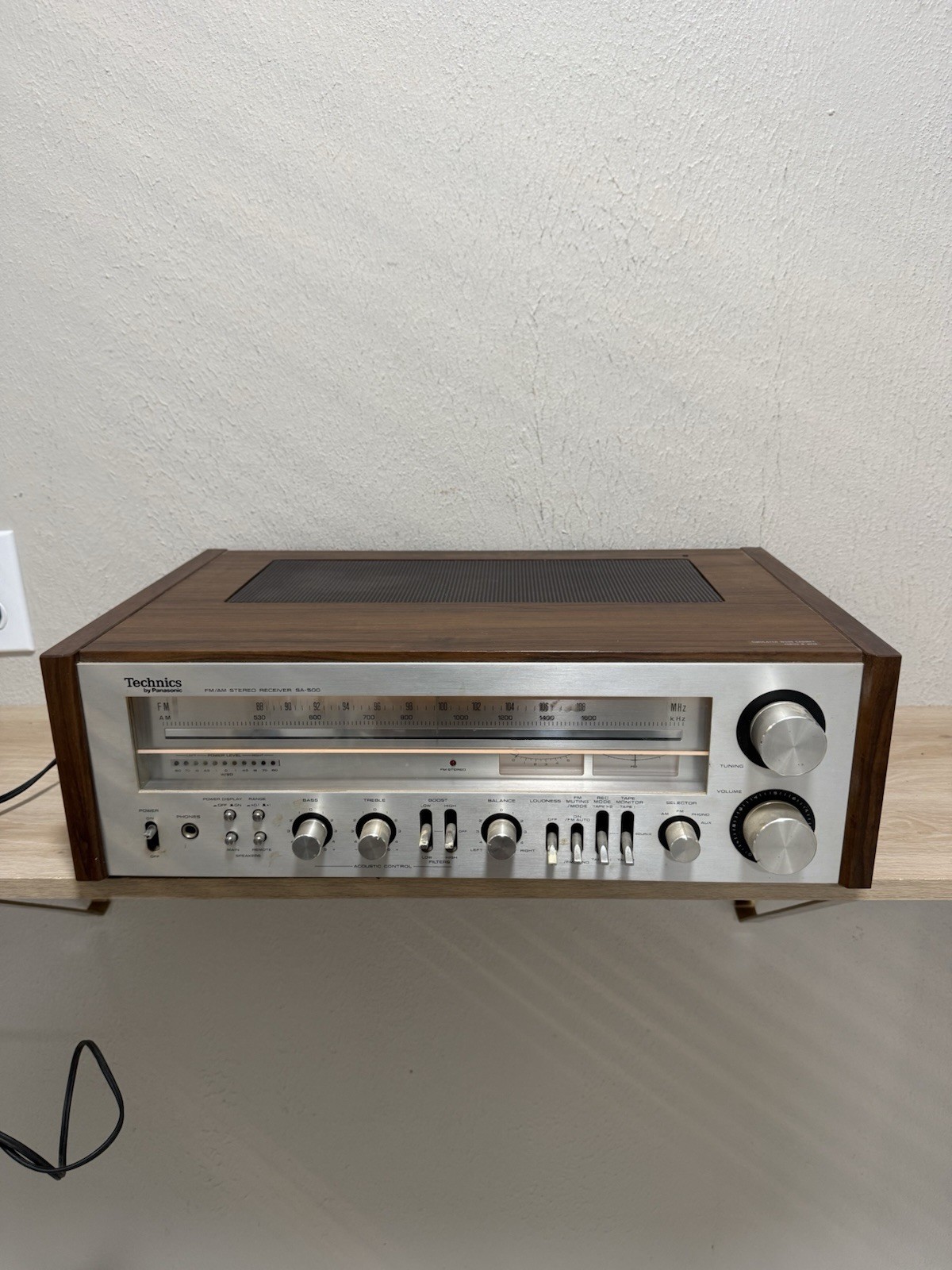 Vintage Technics SA-500 Panasonic AM/FM Stereo Receiver *For Parts/Read*